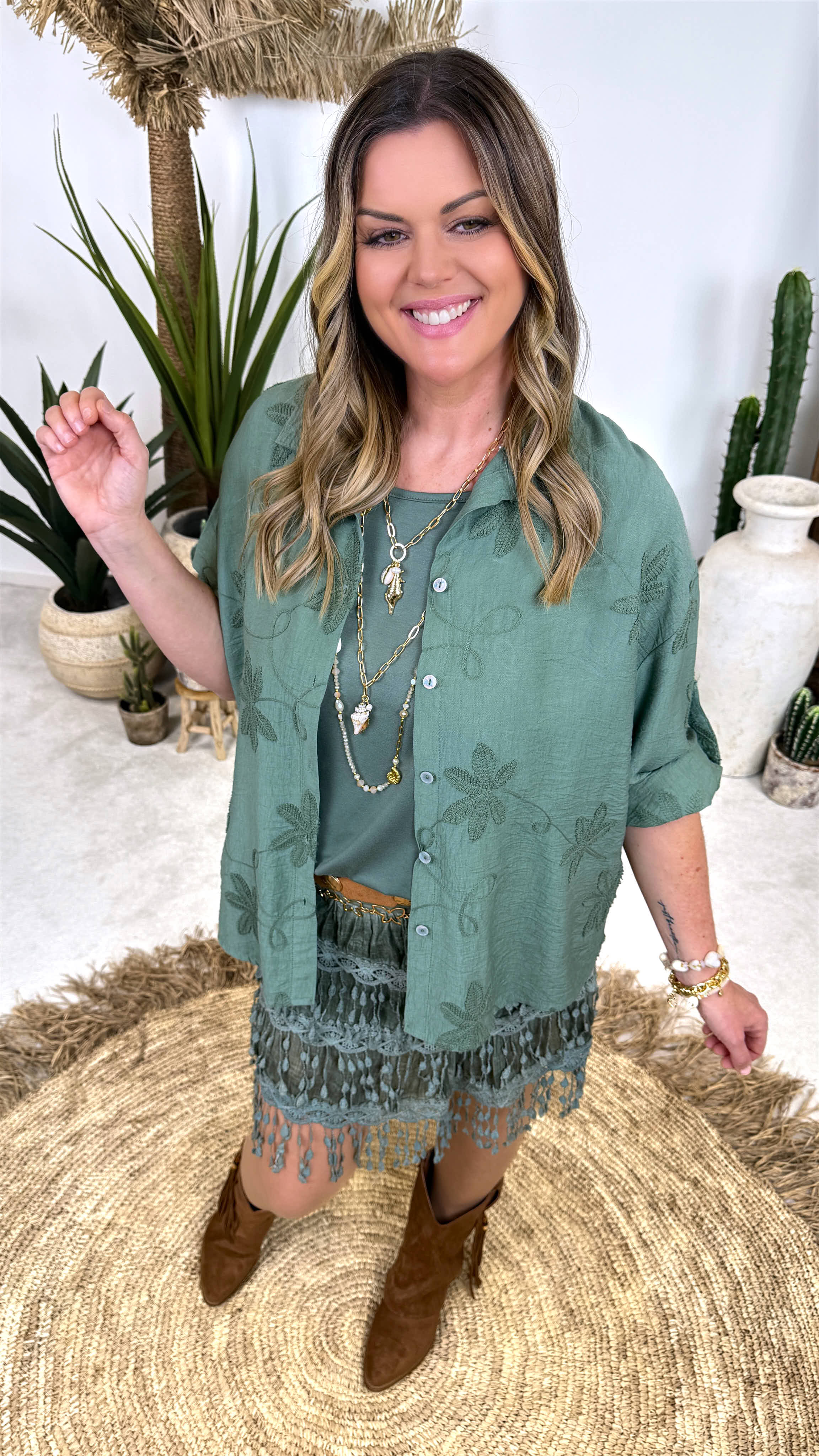 Bluse Unwritten Story *Khaki*