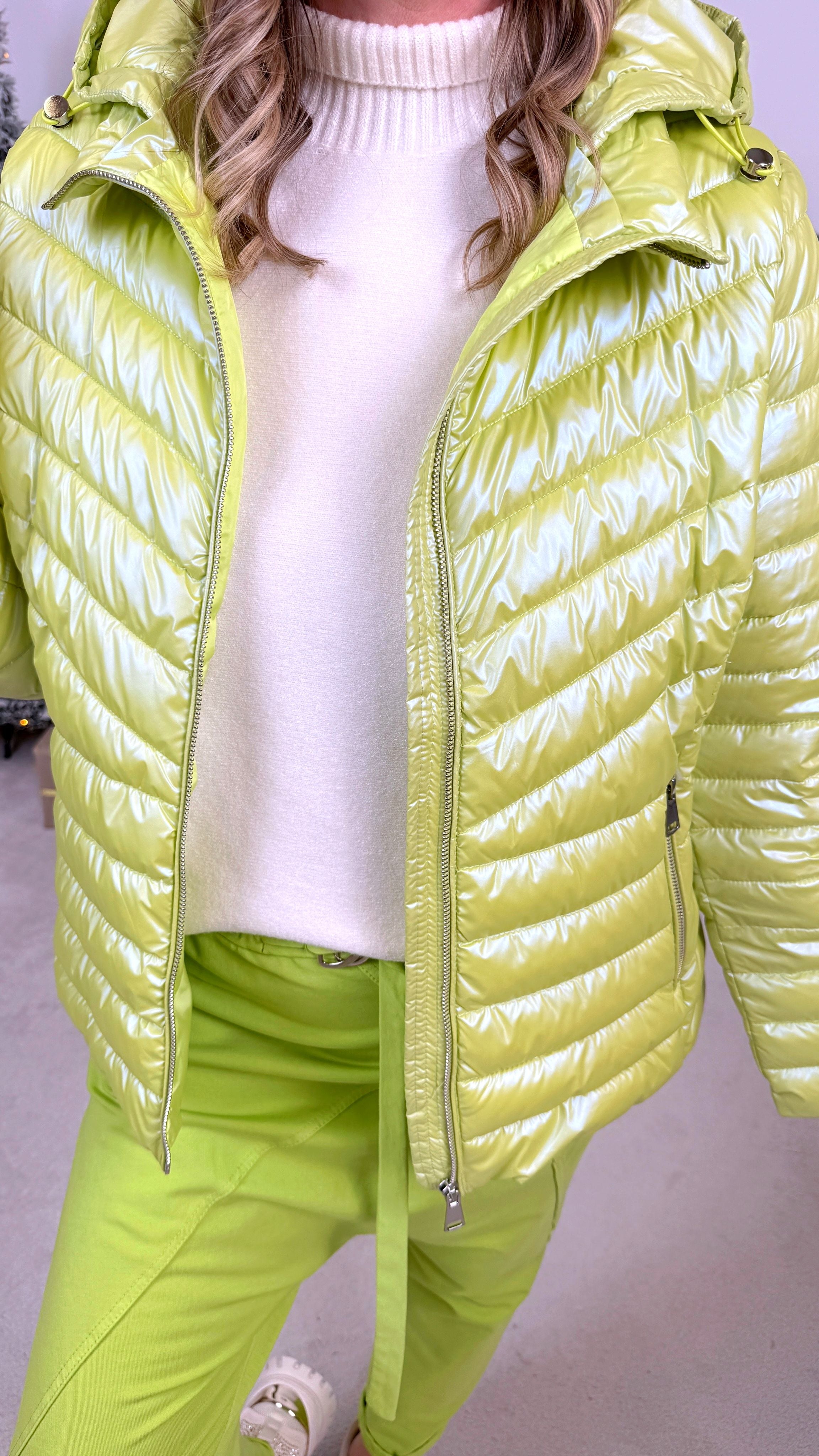 Dünne Steppjacke Lime Spirit