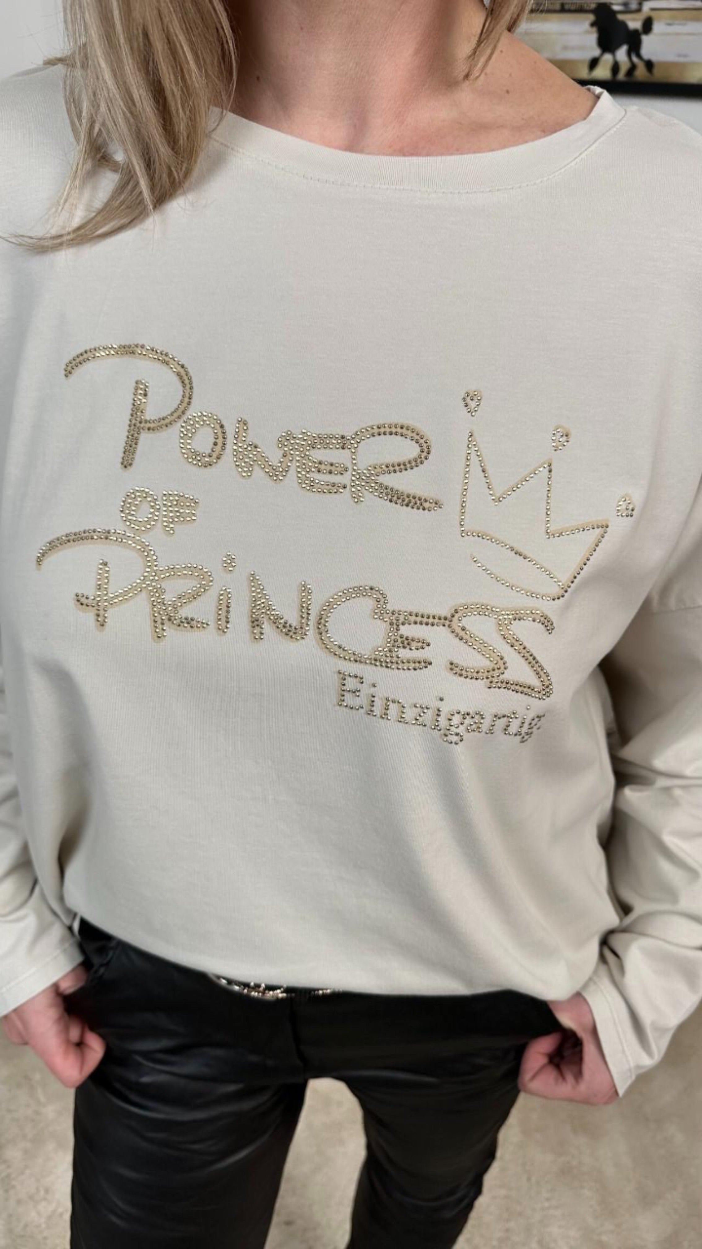 Langarmshirt Power of Princess (3 Farben) - Power of Princess