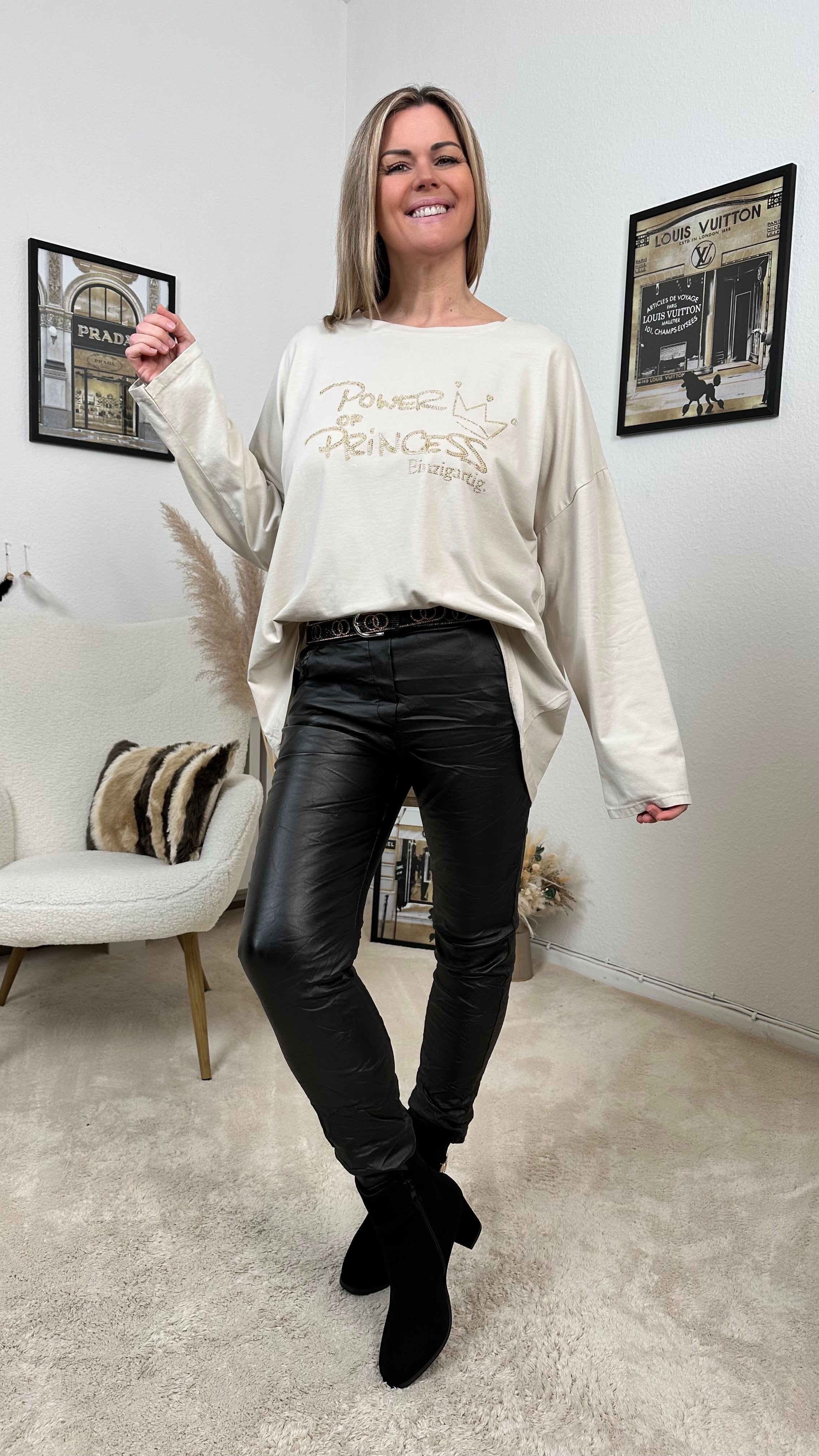 Langarmshirt Power of Princess (3 Farben) - Power of Princess