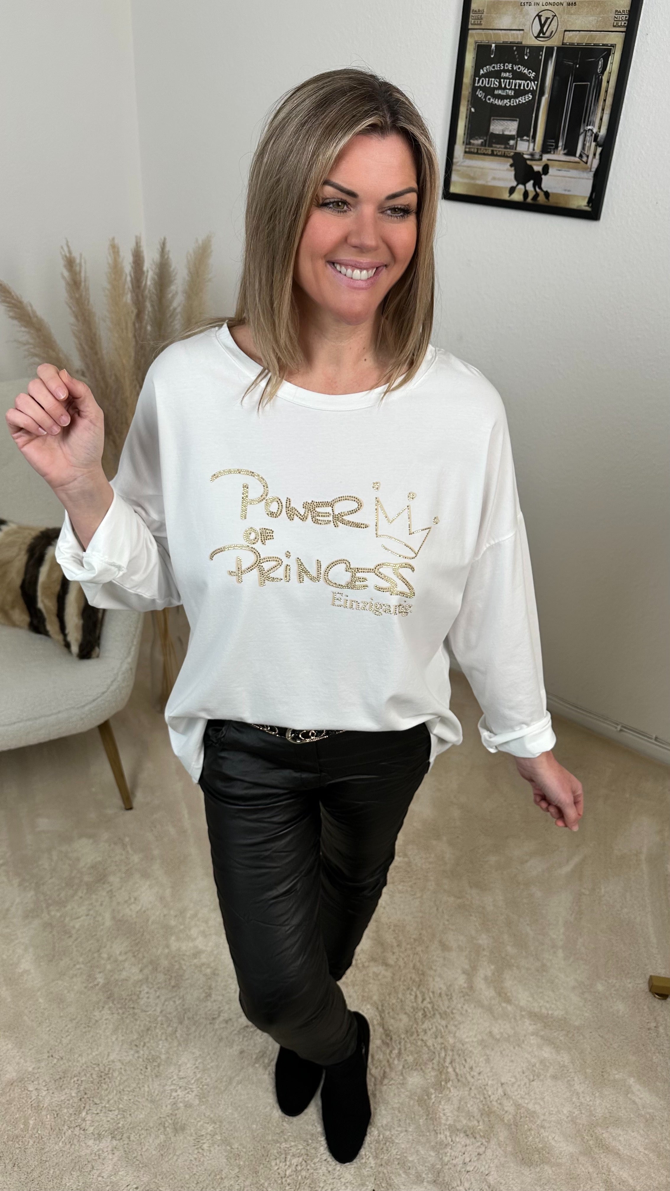 Langarmshirt Power of Princess (3 Farben) - Power of Princess
