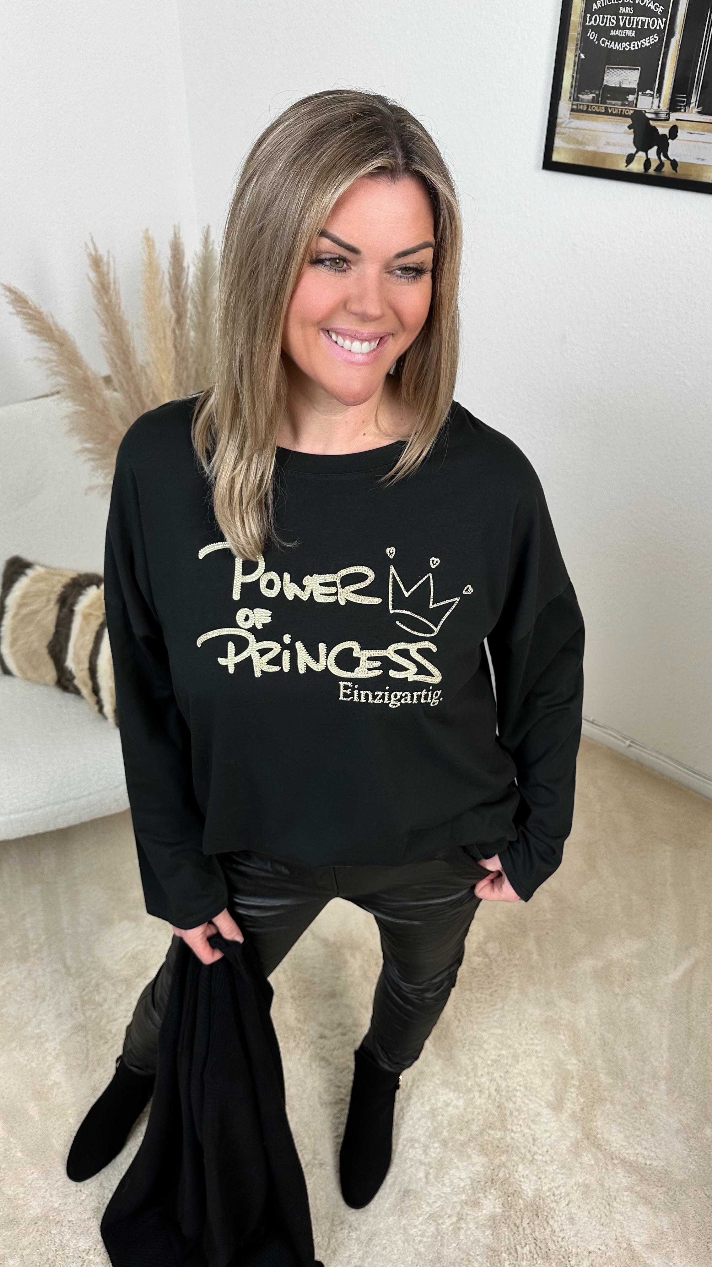 Langarmshirt Power of Princess (3 Farben) - Power of Princess