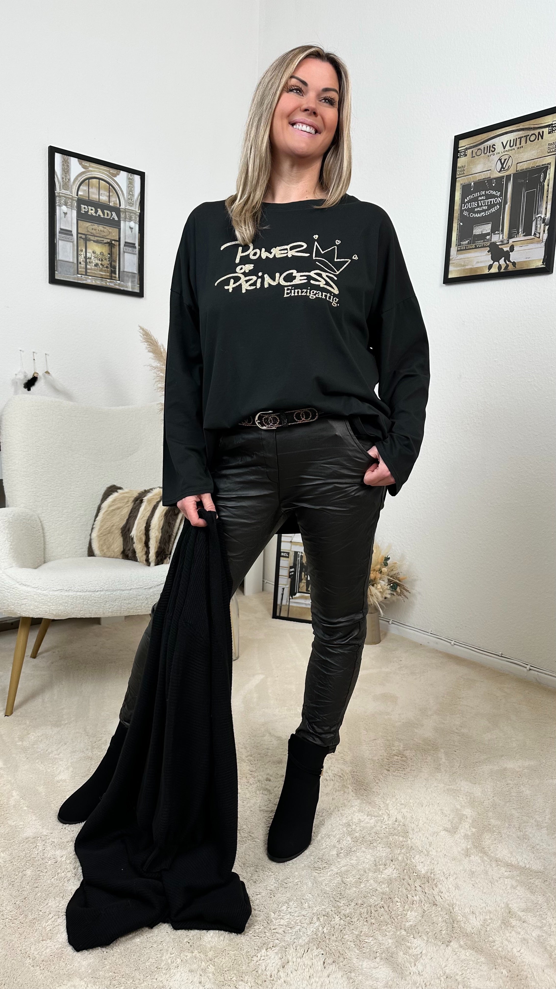 Langarmshirt Power of Princess (3 Farben) - Power of Princess