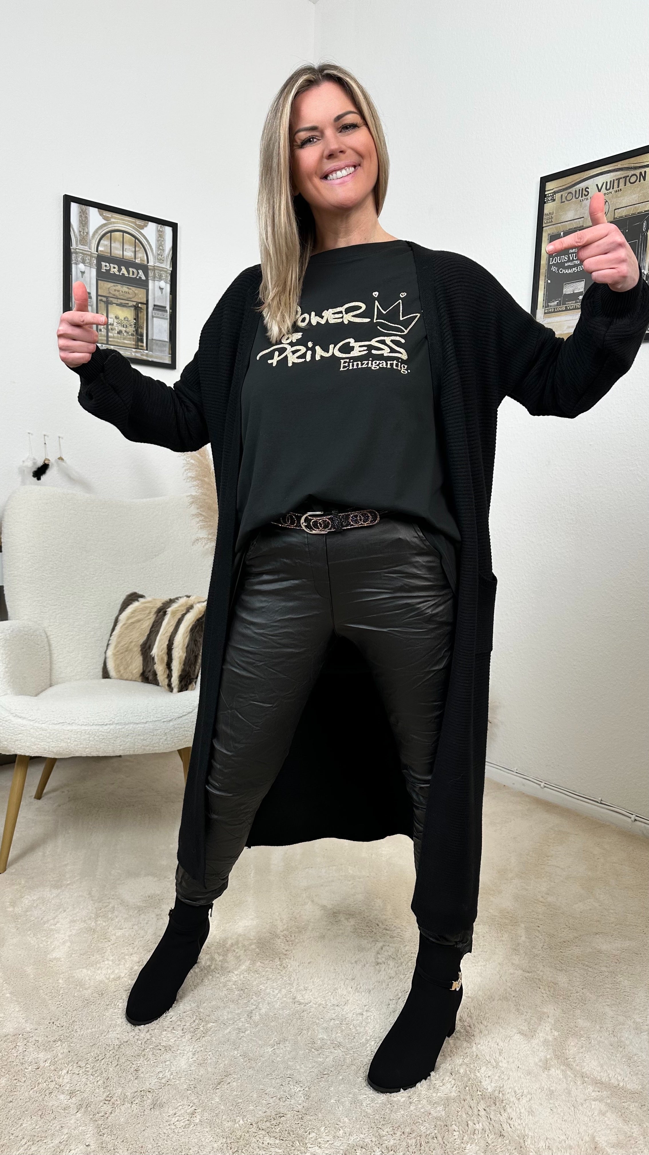 Langarmshirt Power of Princess (3 Farben) - Power of Princess