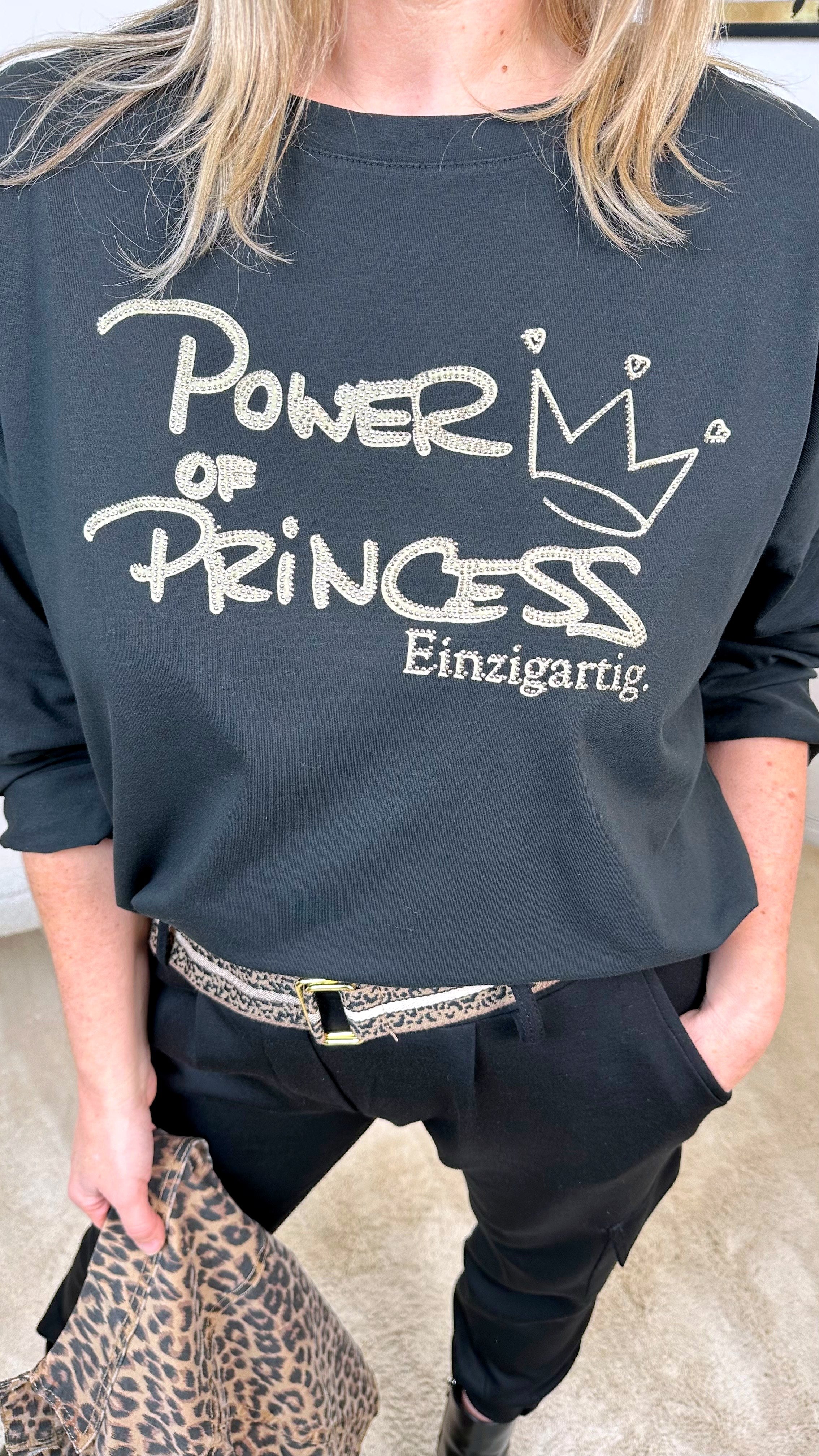 Langarmshirt Power of Princess (3 Farben) - Power of Princess