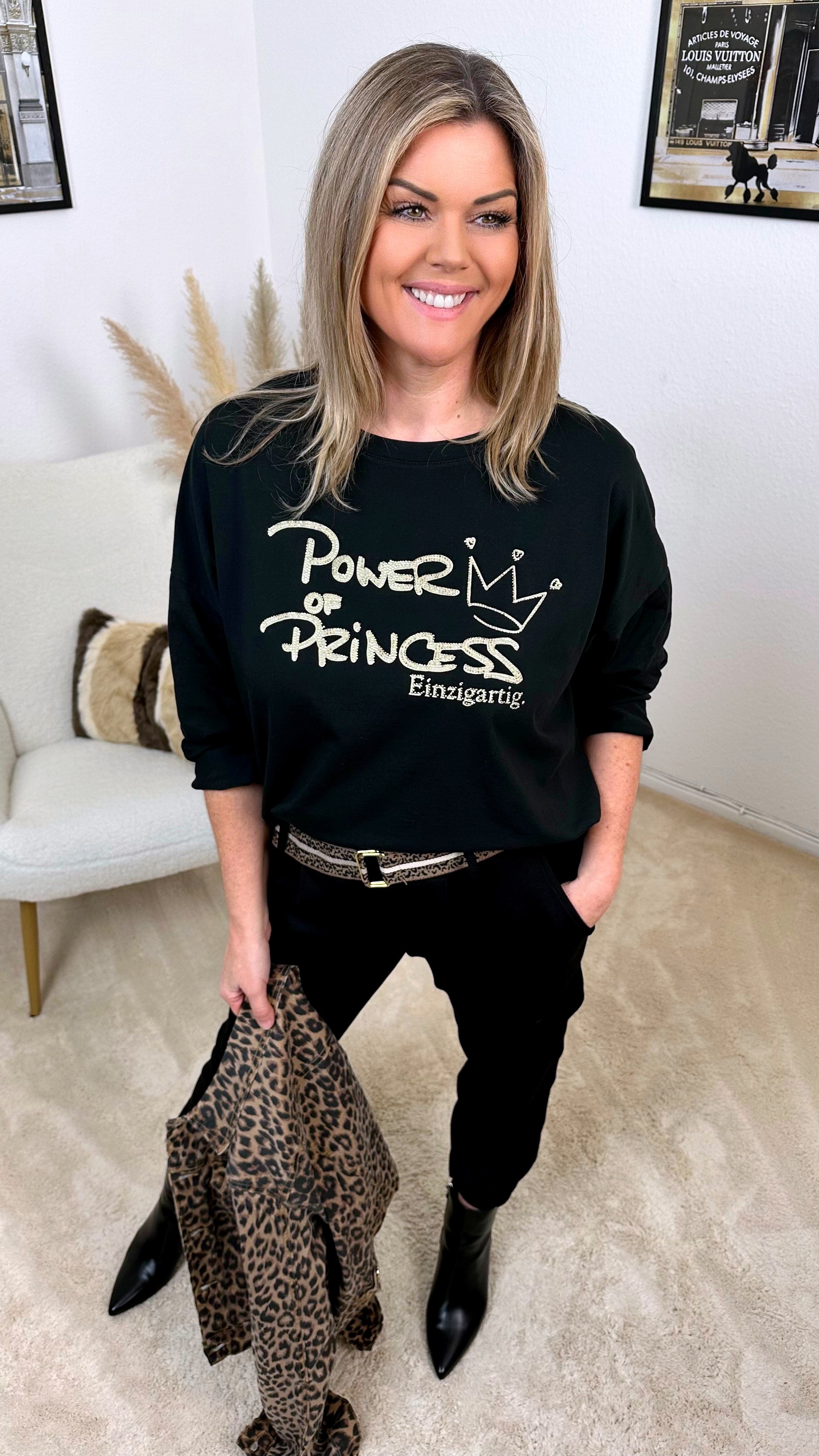 Langarmshirt Power of Princess (3 Farben) - Power of Princess