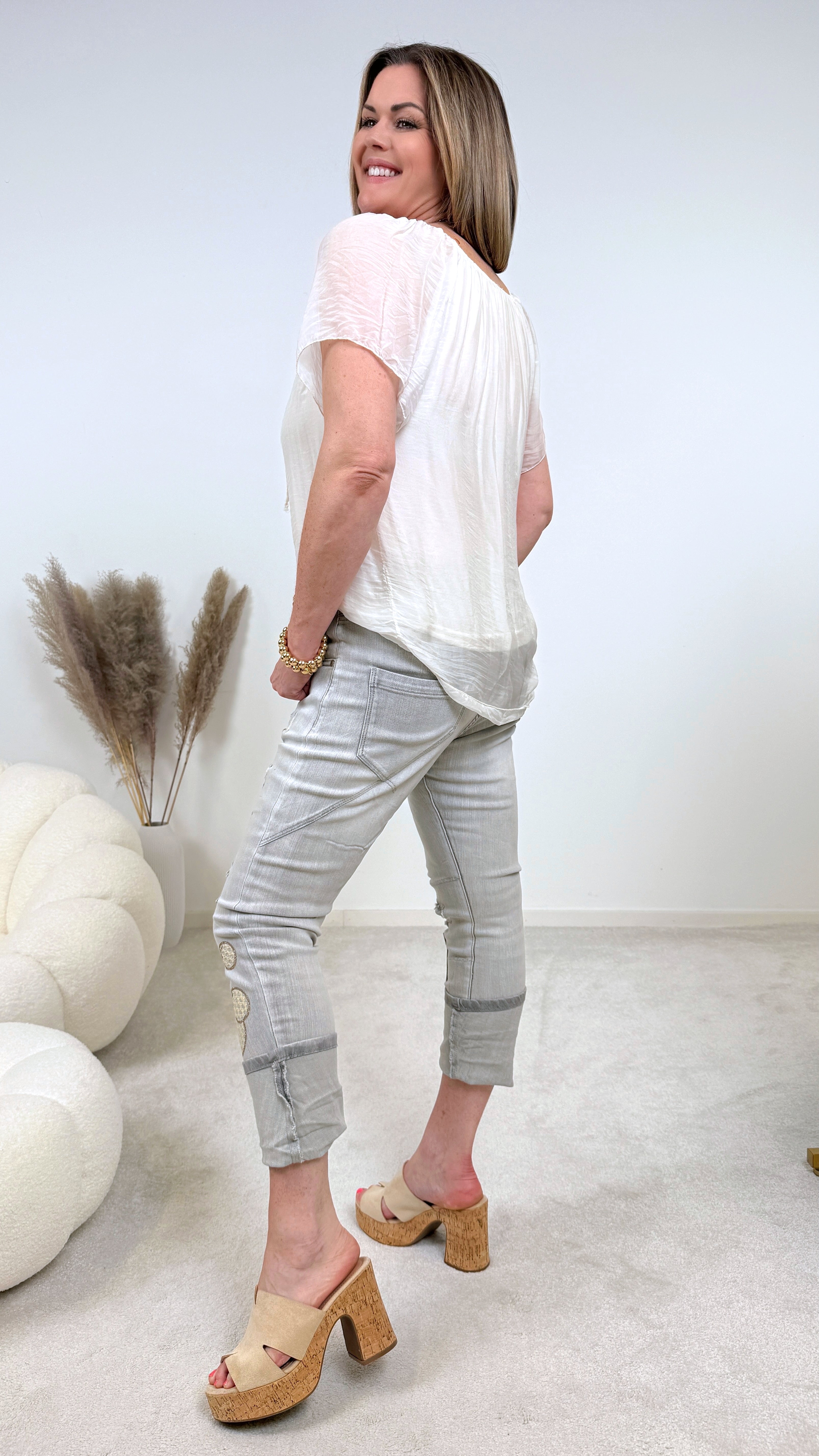 Seidenbluse Santorini *Creme*