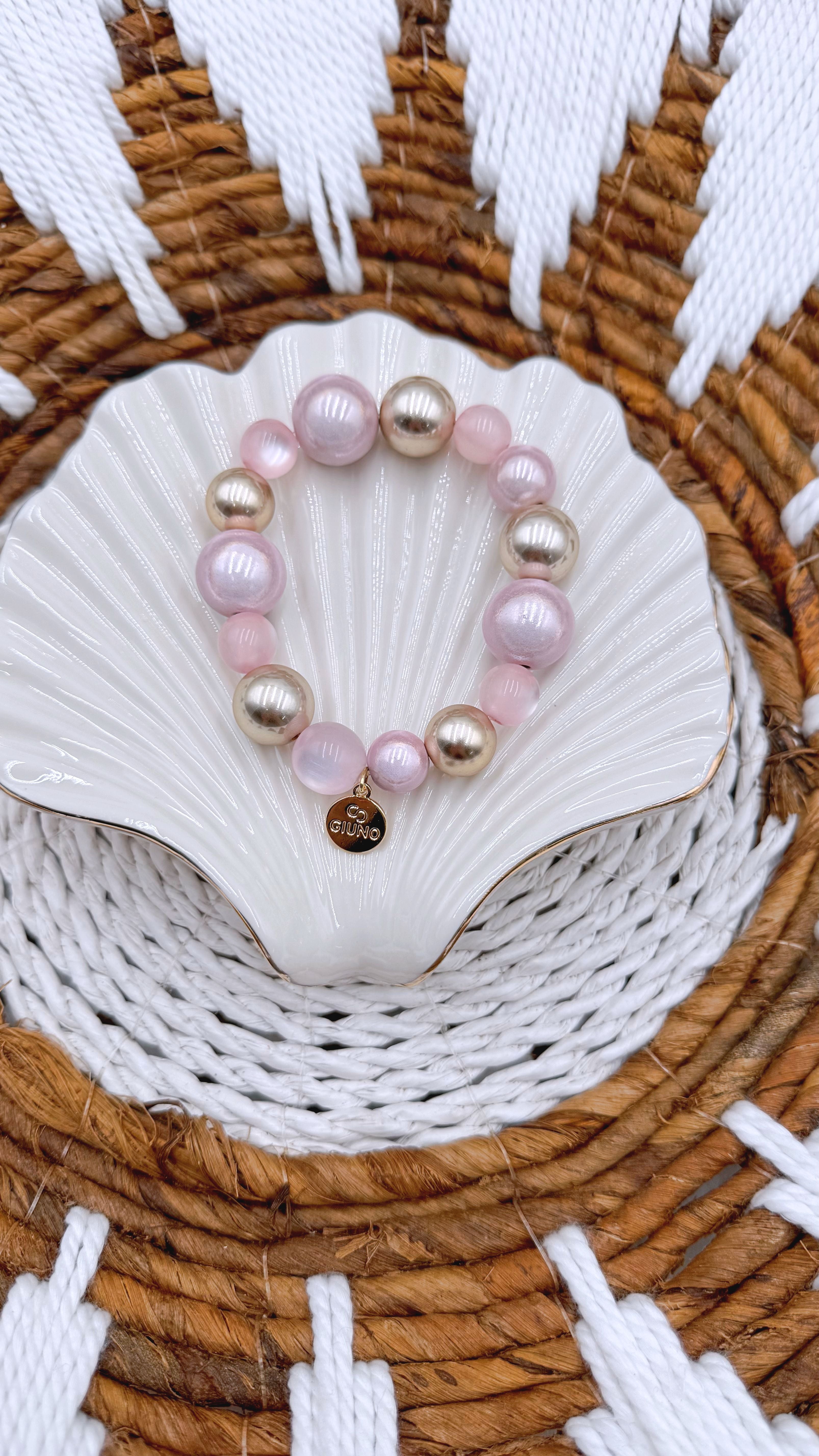 Perlenarmband Perlmutt Shine *Rosa*