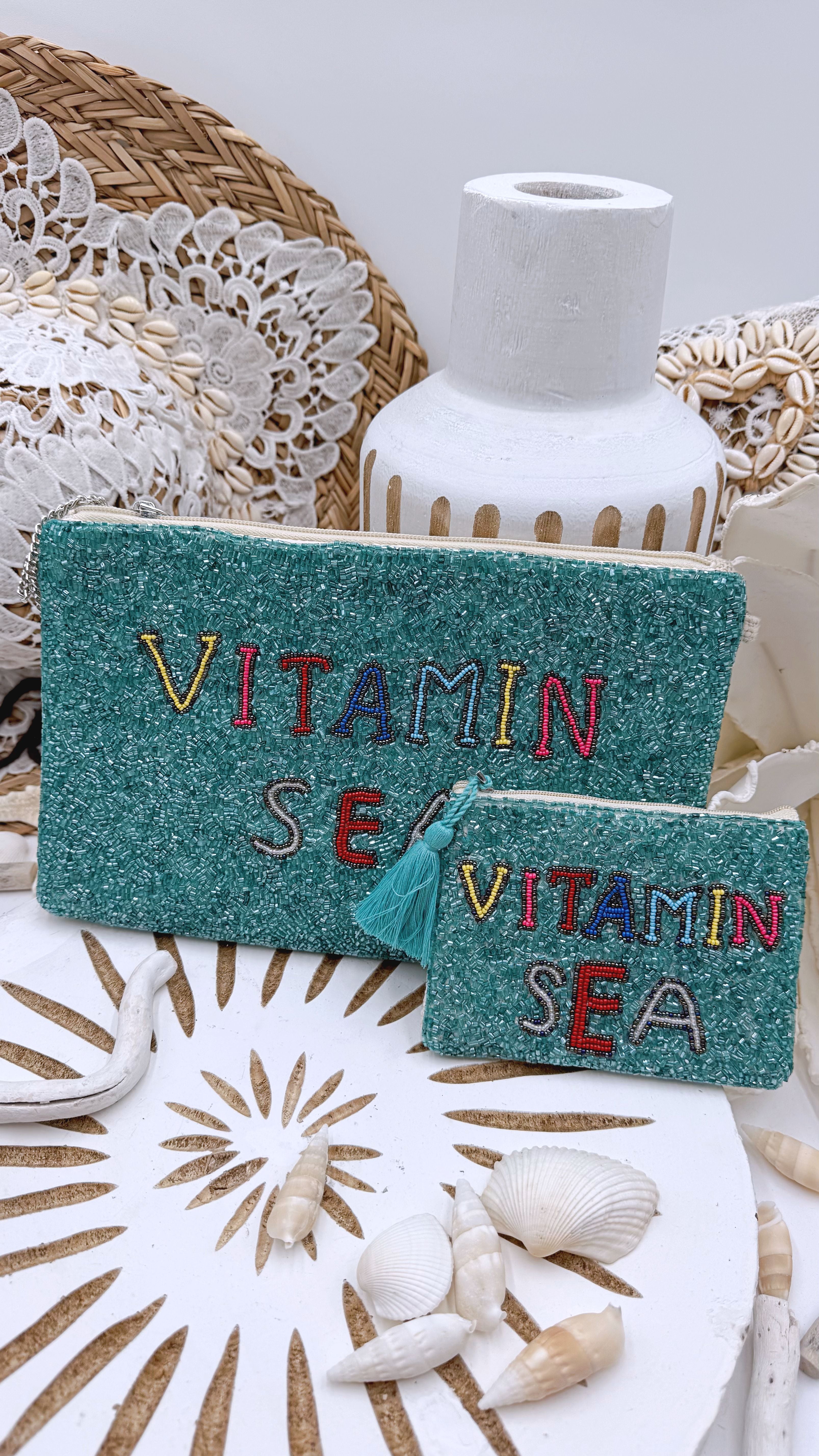 Clutch Vitamin Sea *Groß* Türkis - Power of Princess