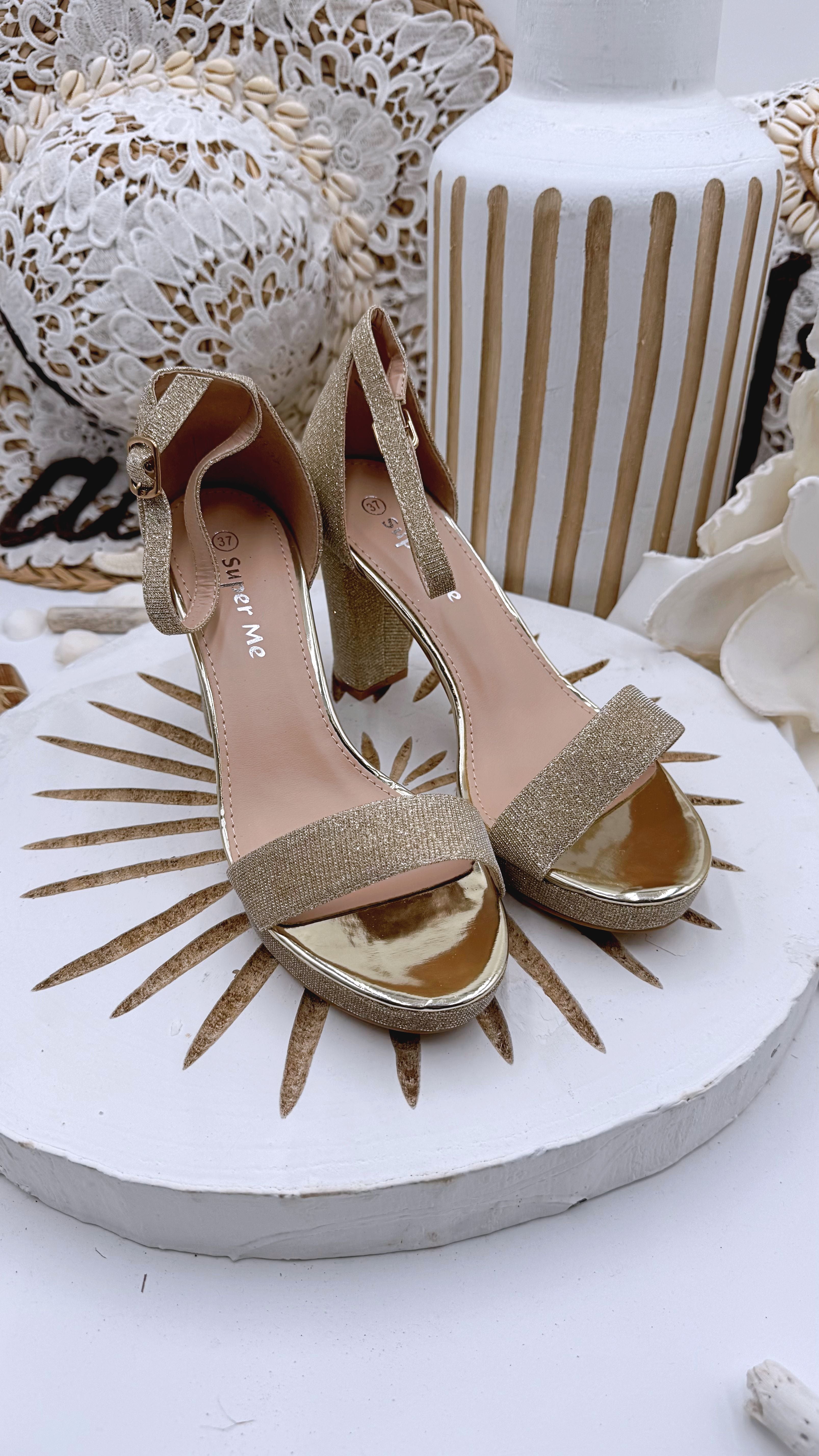 Absatzsandale Aurora Glam *Gold* - Power of Princess