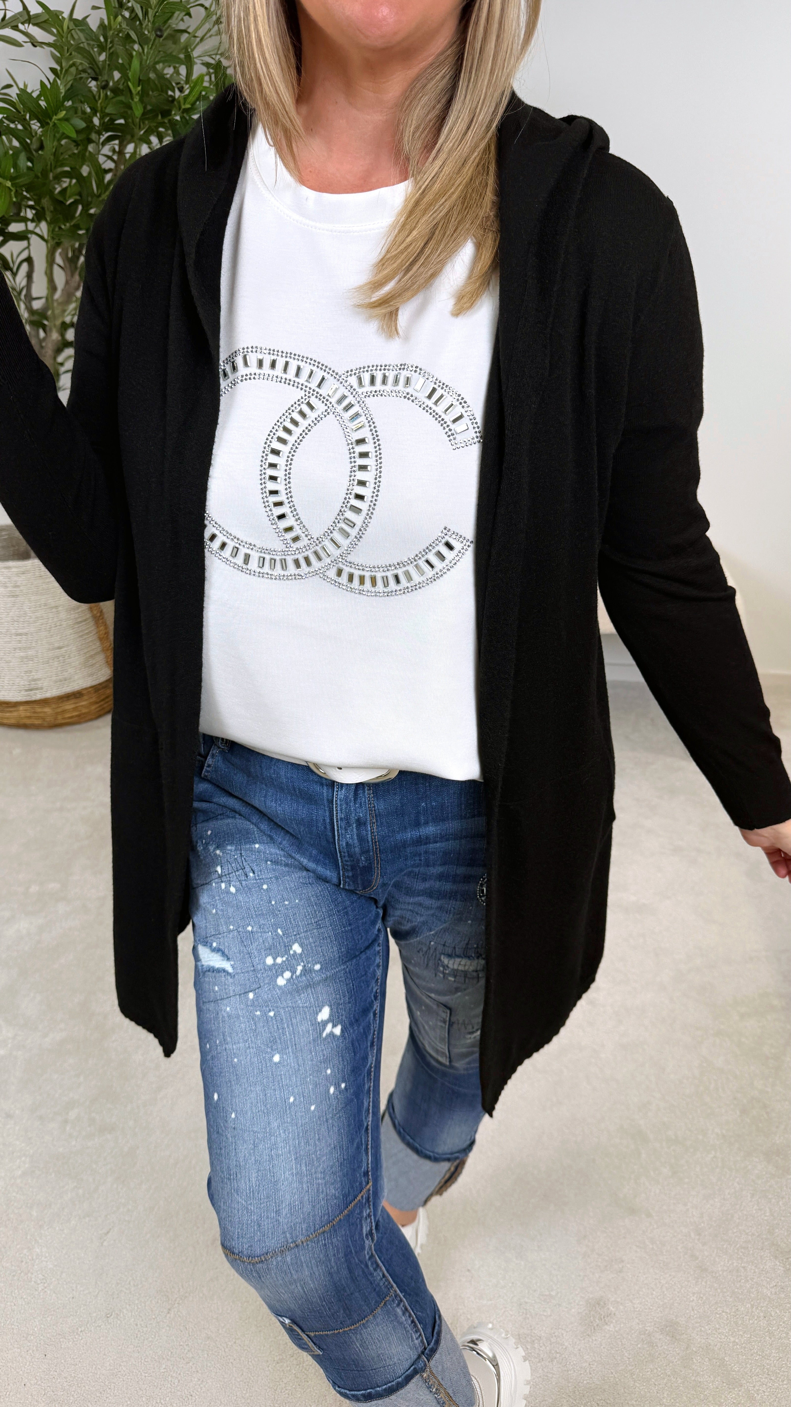 Strickjacke Warm Embrace (2555) *Schwarz* - Power of Princess