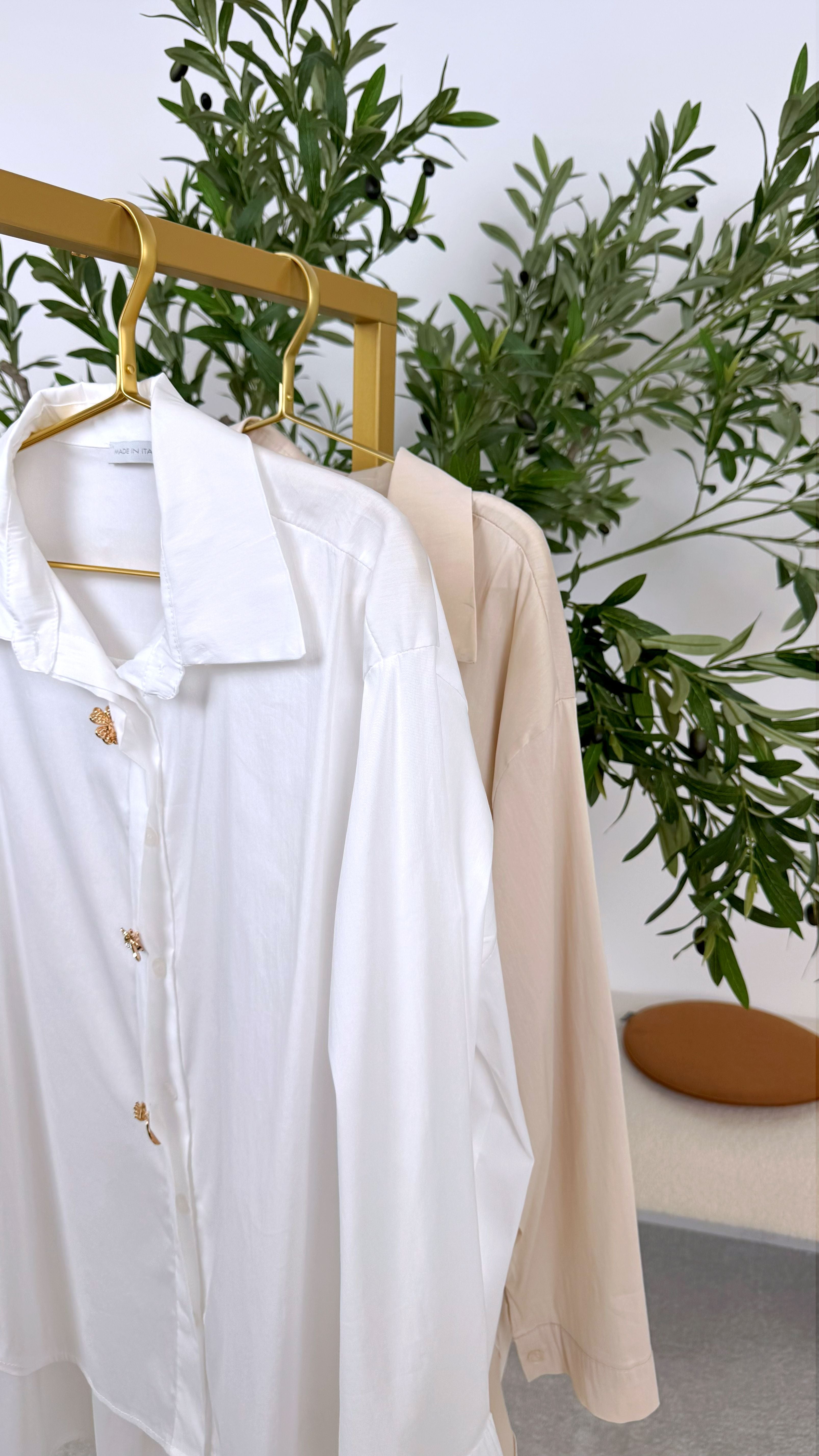 Bluse Sparkle Trim *Beige* - Power of Princess