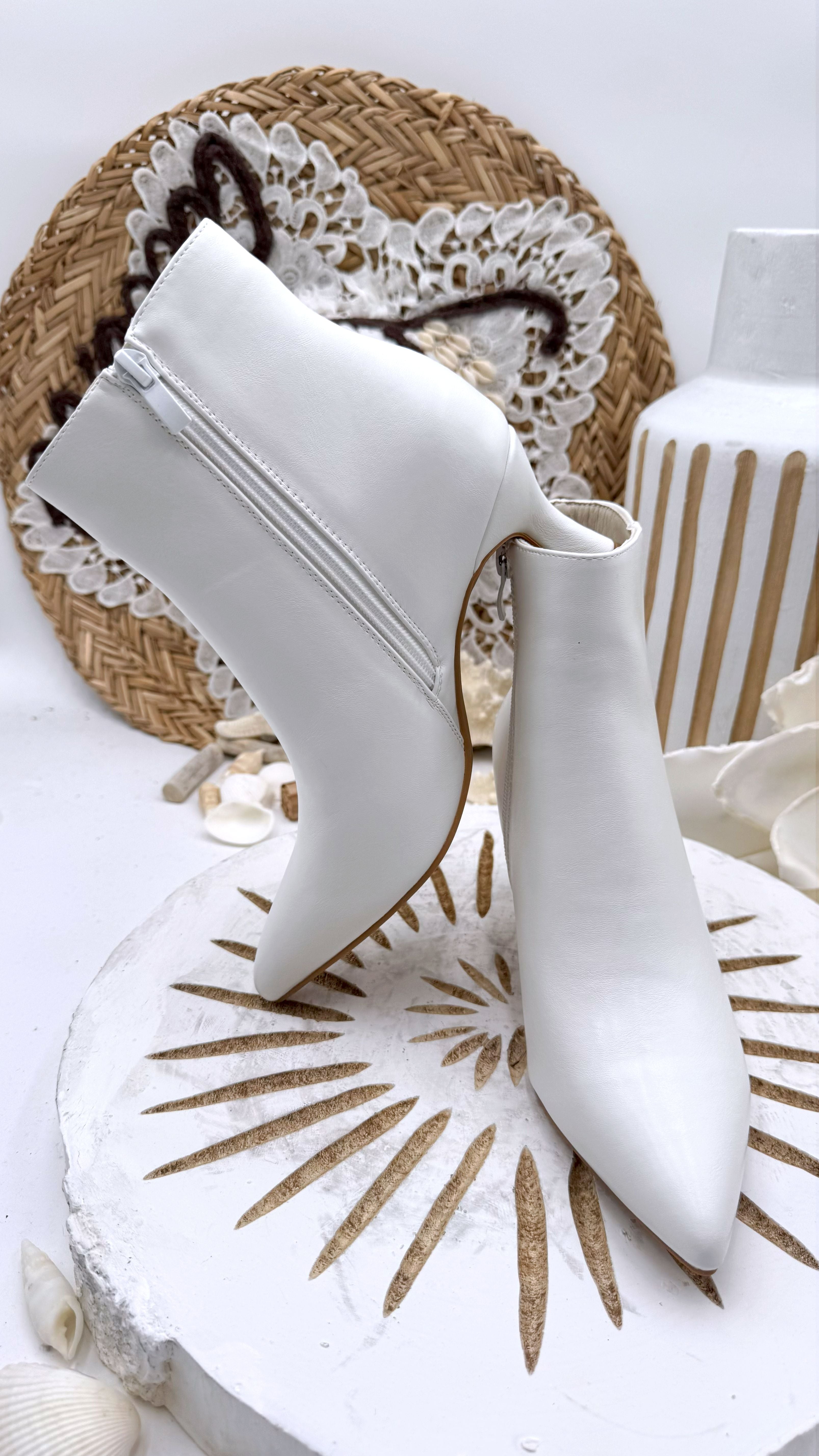 Stiefellette Atlantic City *Weiß* - Power of Princess