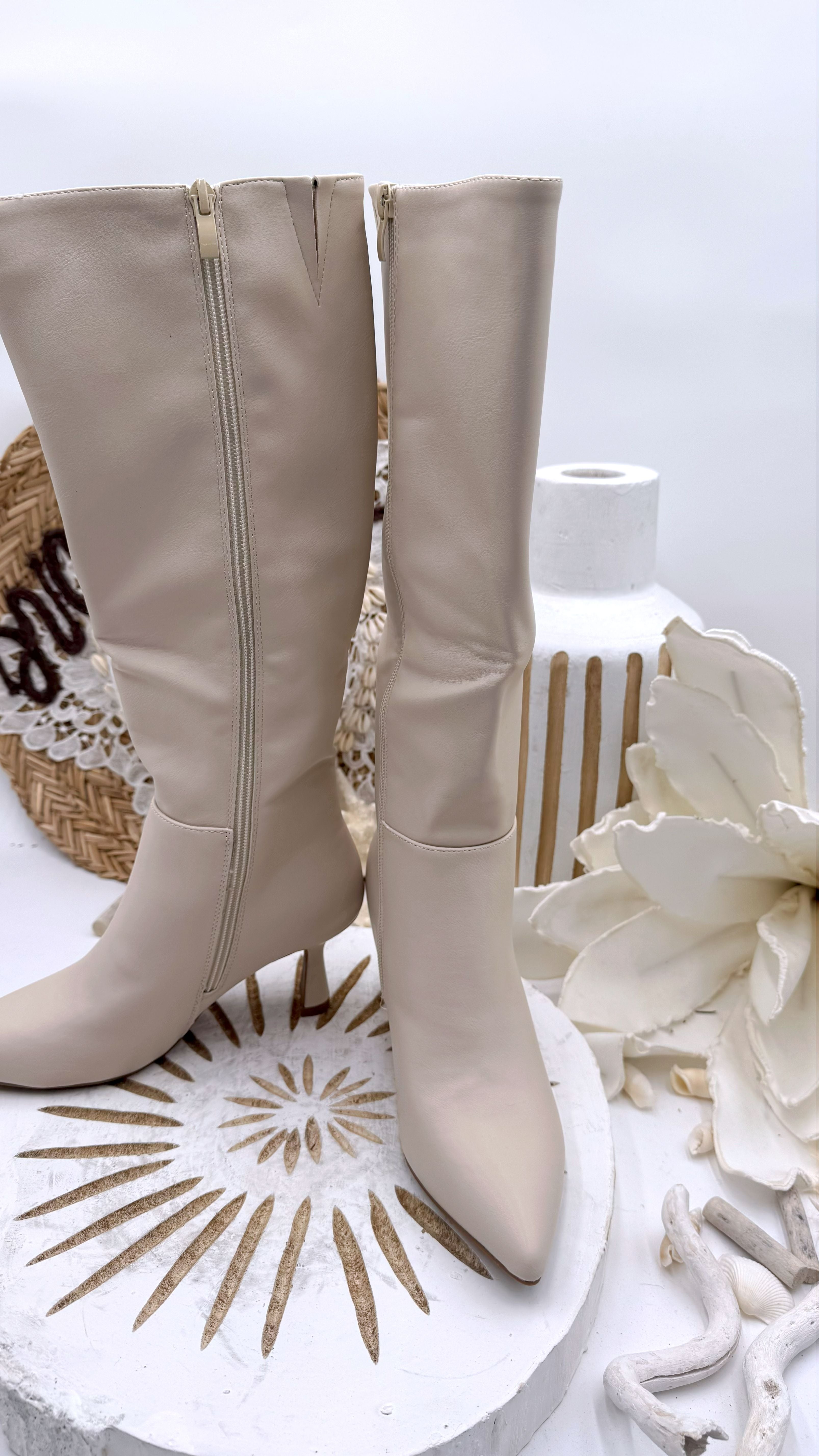 Stiefel Elegant Basic *Beige*