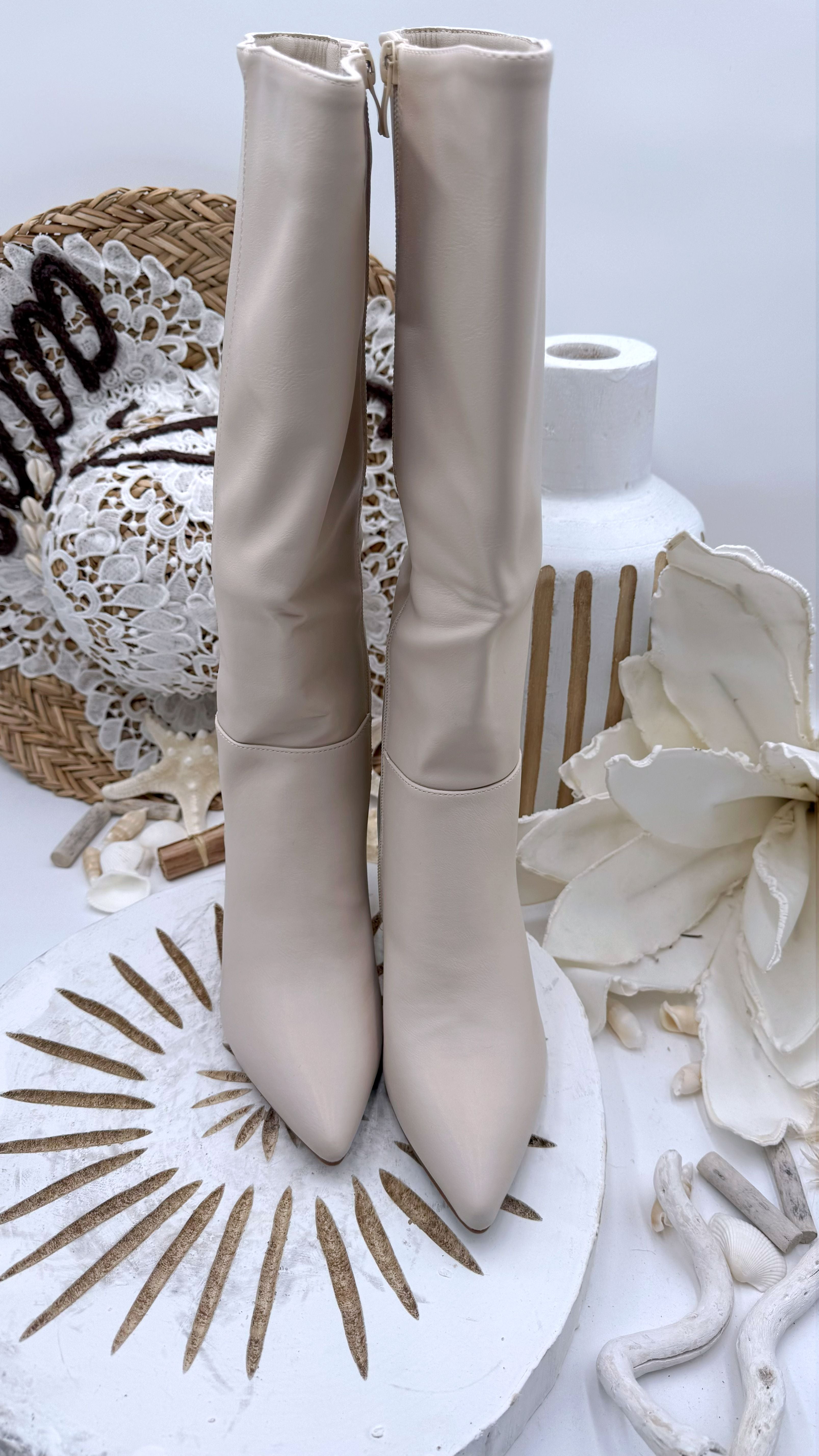 Stiefel Elegant Basic *Beige*