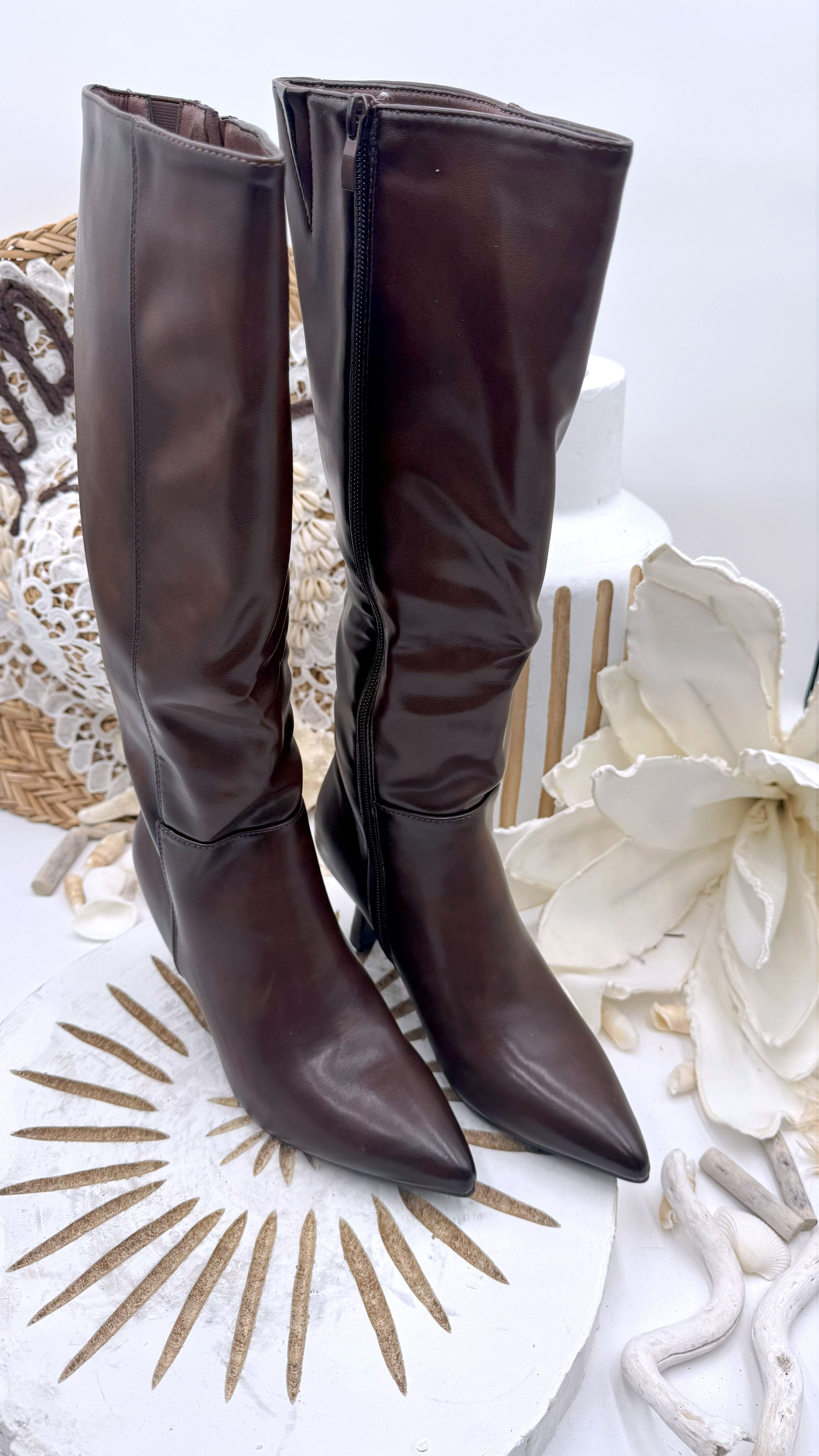 Stiefel Elegant Basic *Schoko*