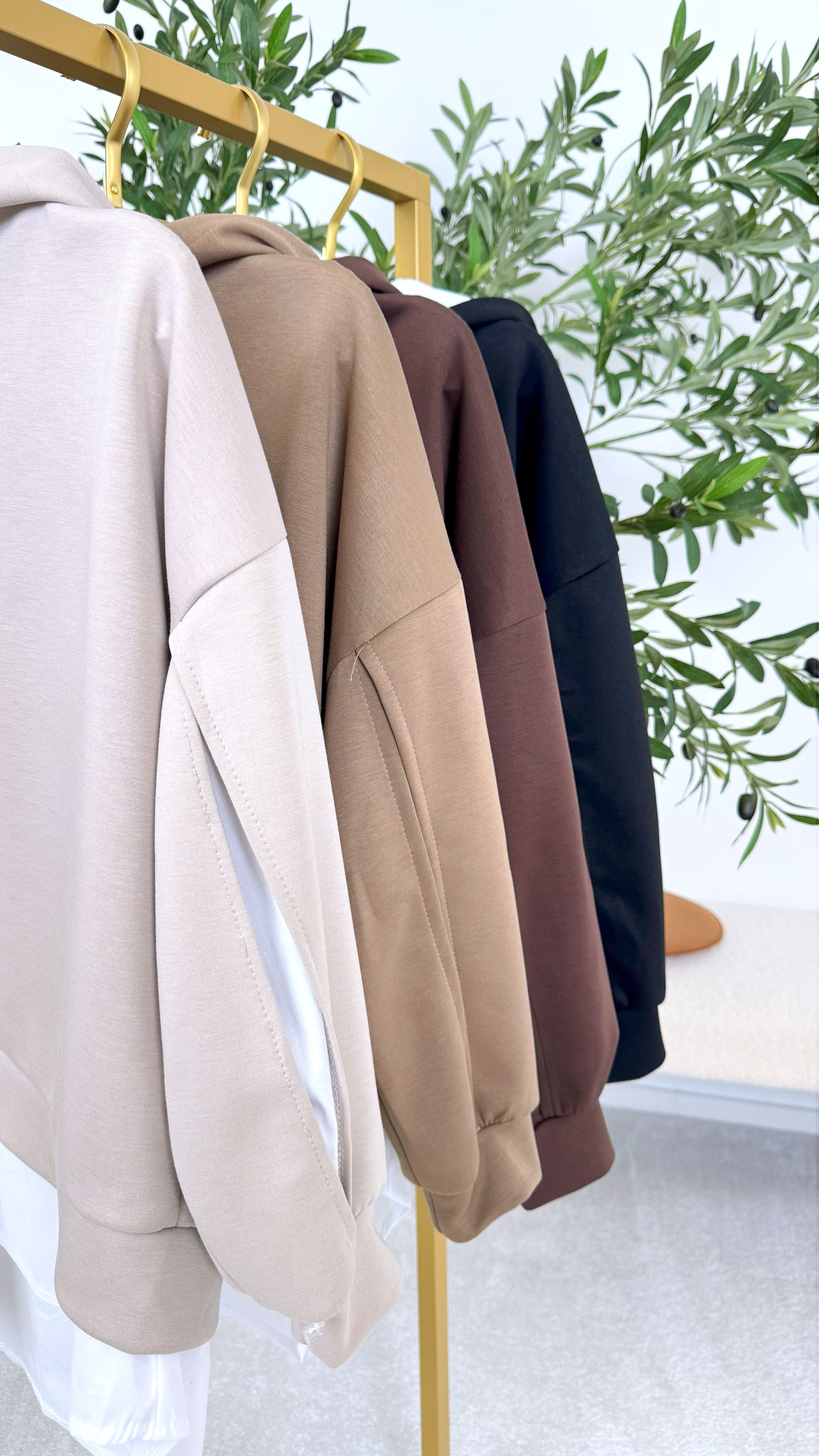Sweatjacke Mix & Match *Camel*