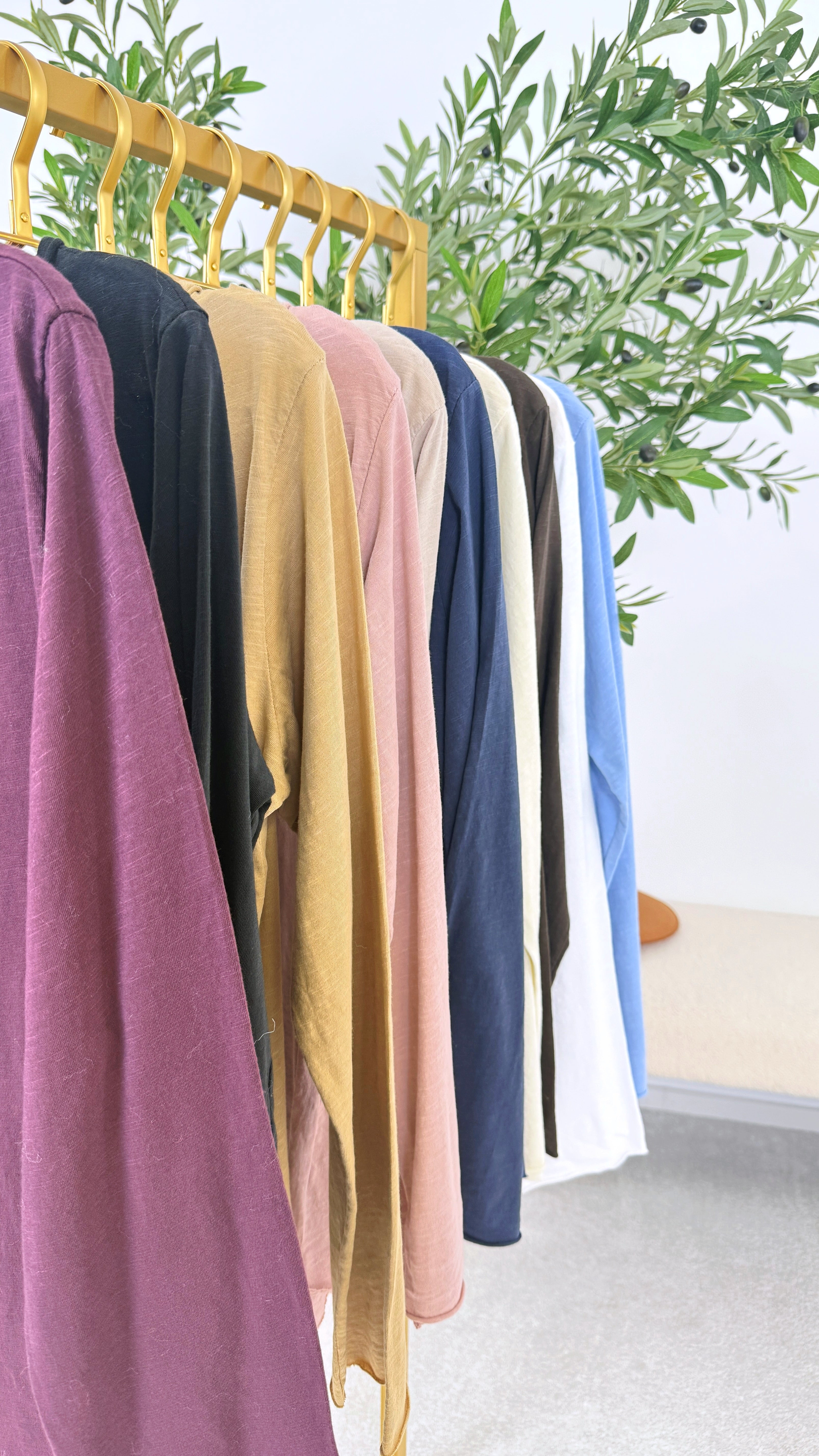 Langarmshirt Basic Power (10 Farben)