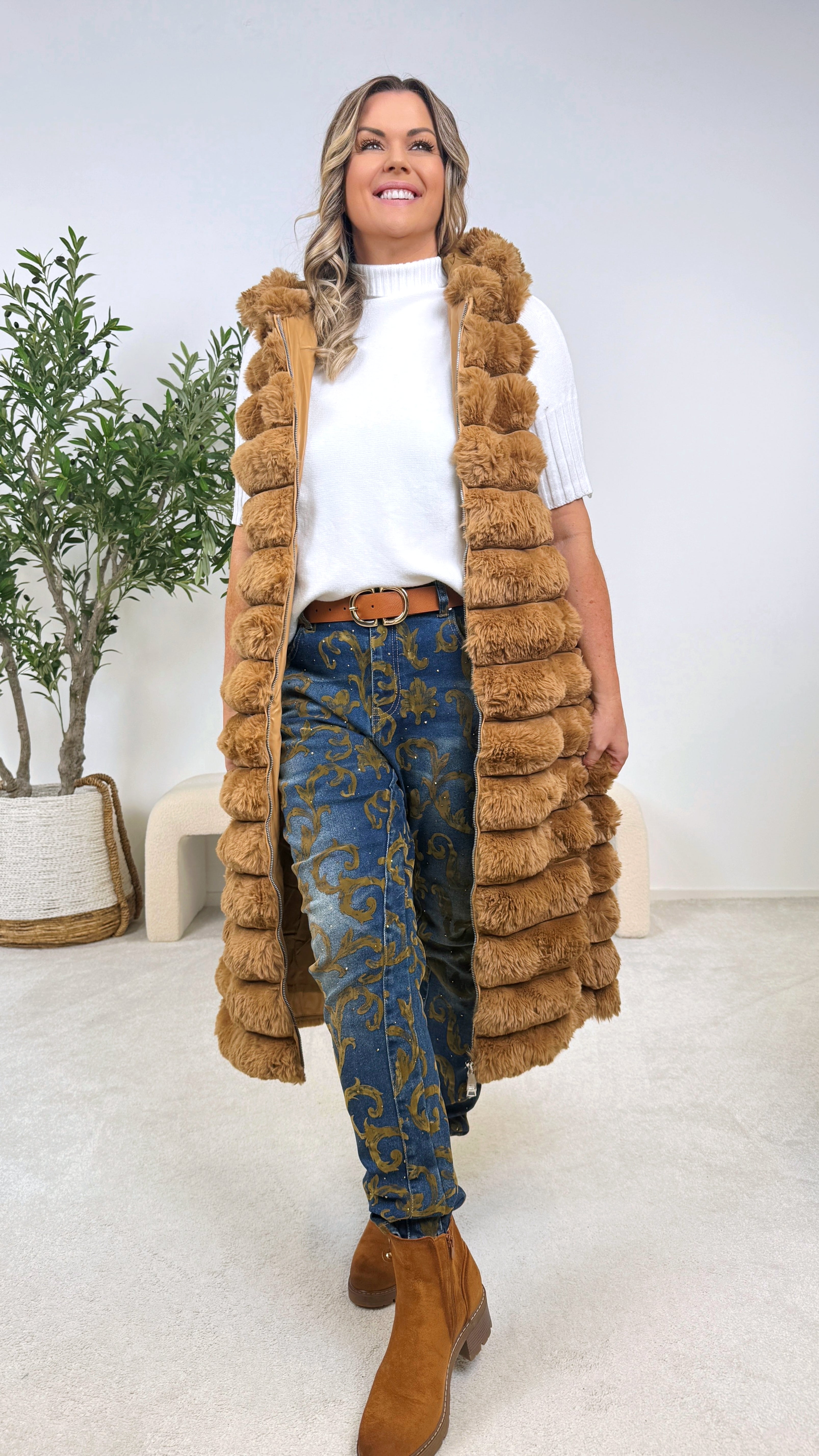 Lange Weste Pureline (3 Farben)