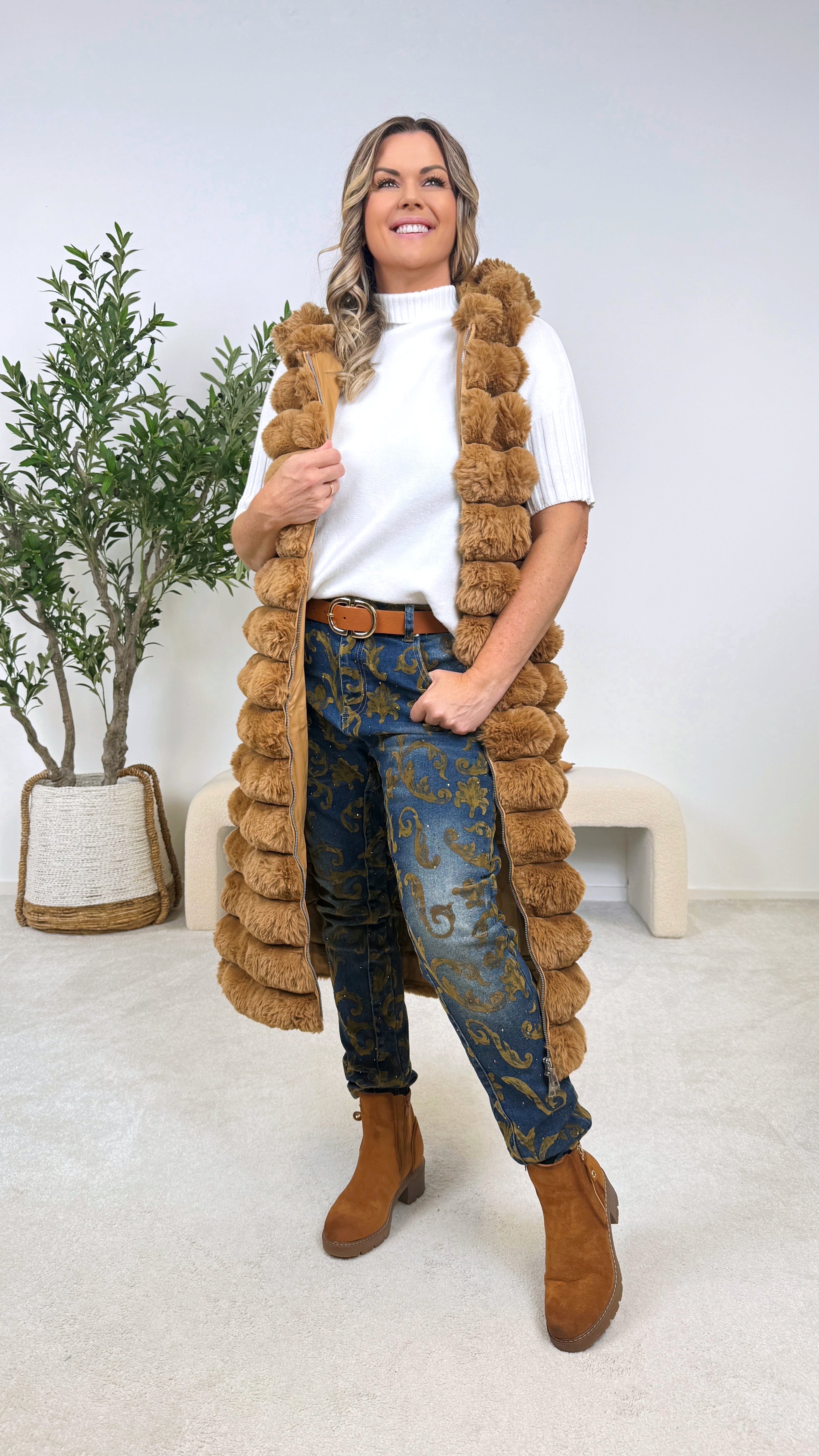 Lange Weste Pureline (3 Farben)