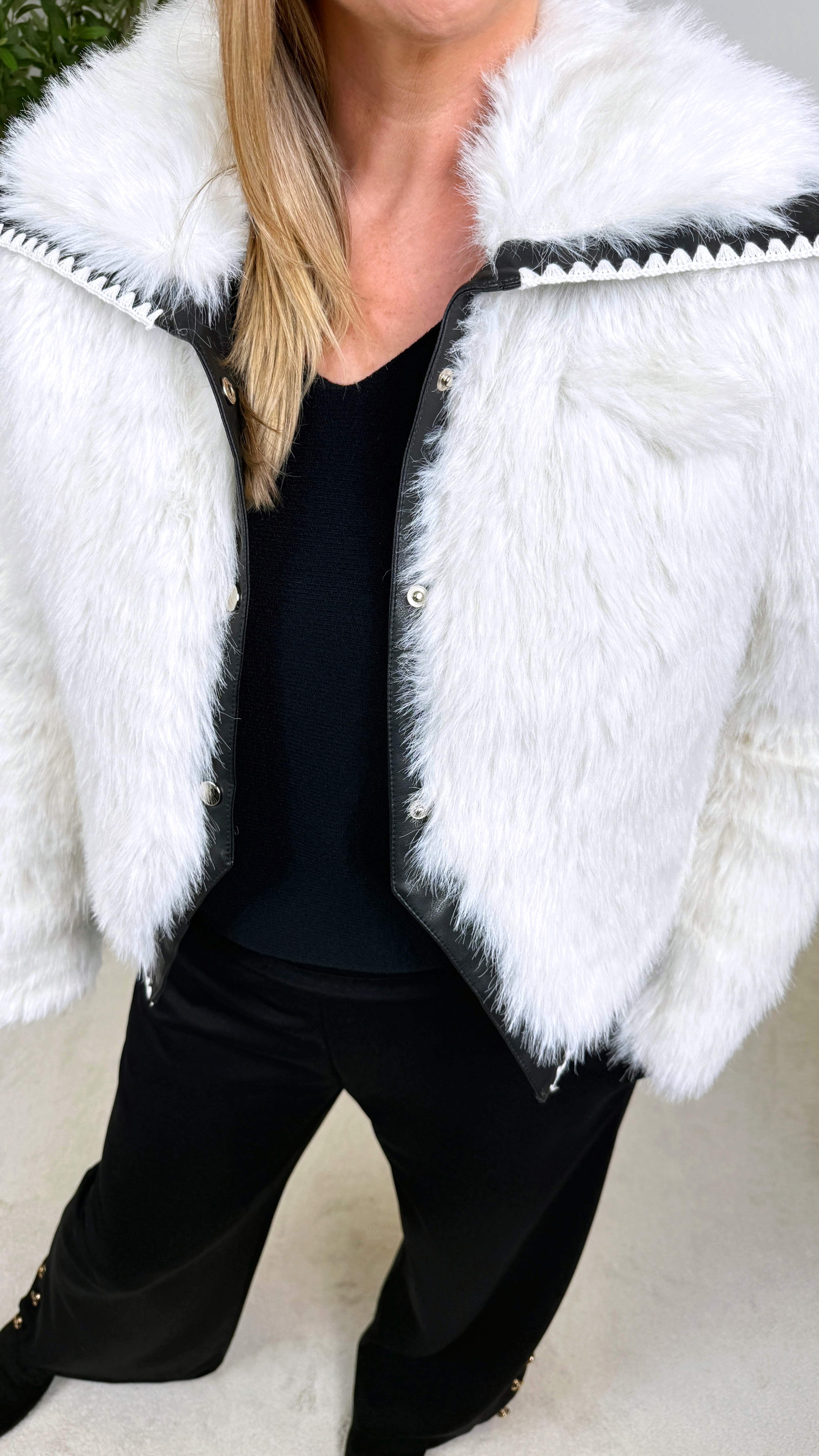 Kurze Jacke Nordic Chic *Woll-Weiß* - Power of Princess