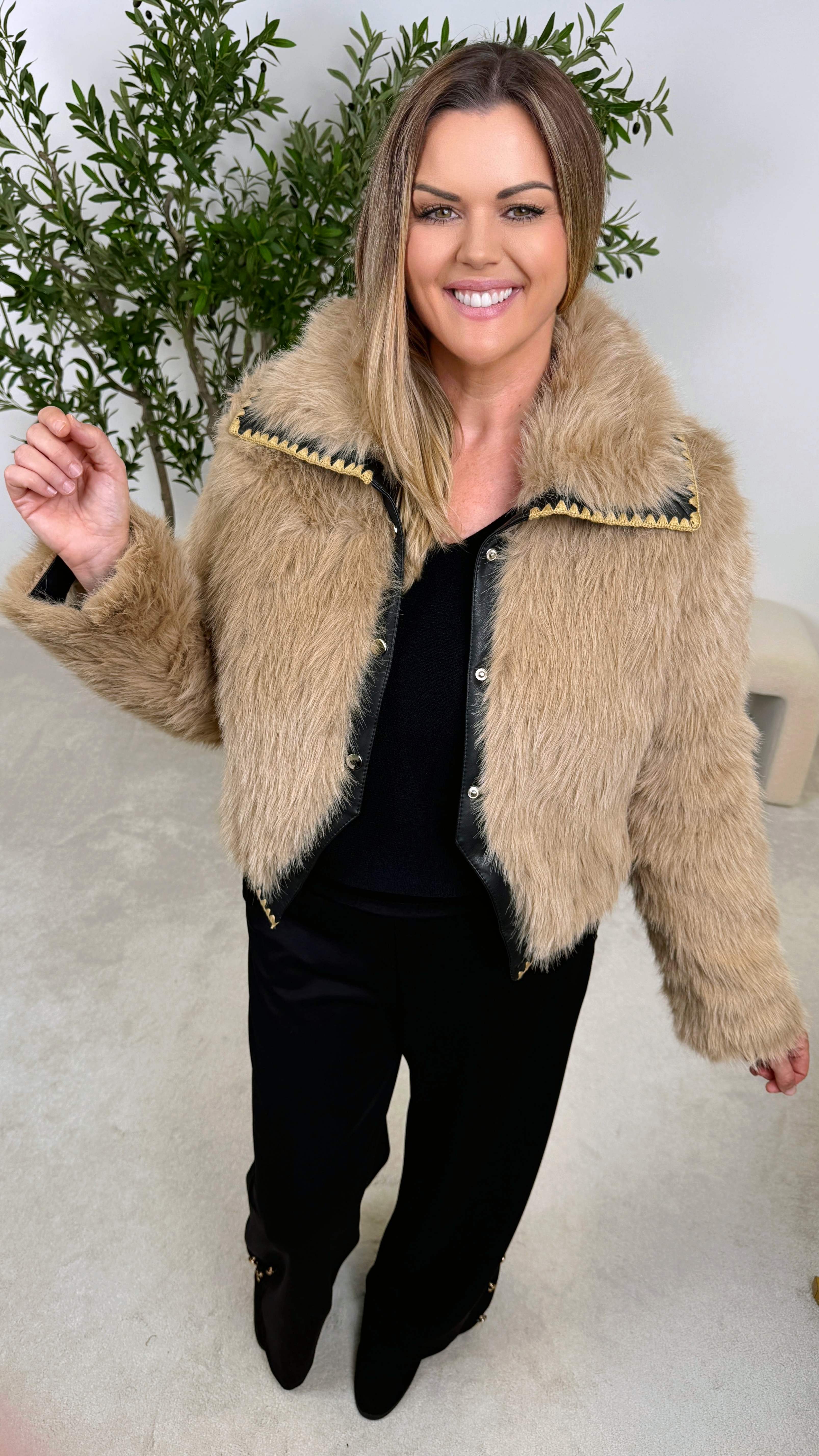 Kurze Jacke Nordic Chic *Camel* - Power of Princess