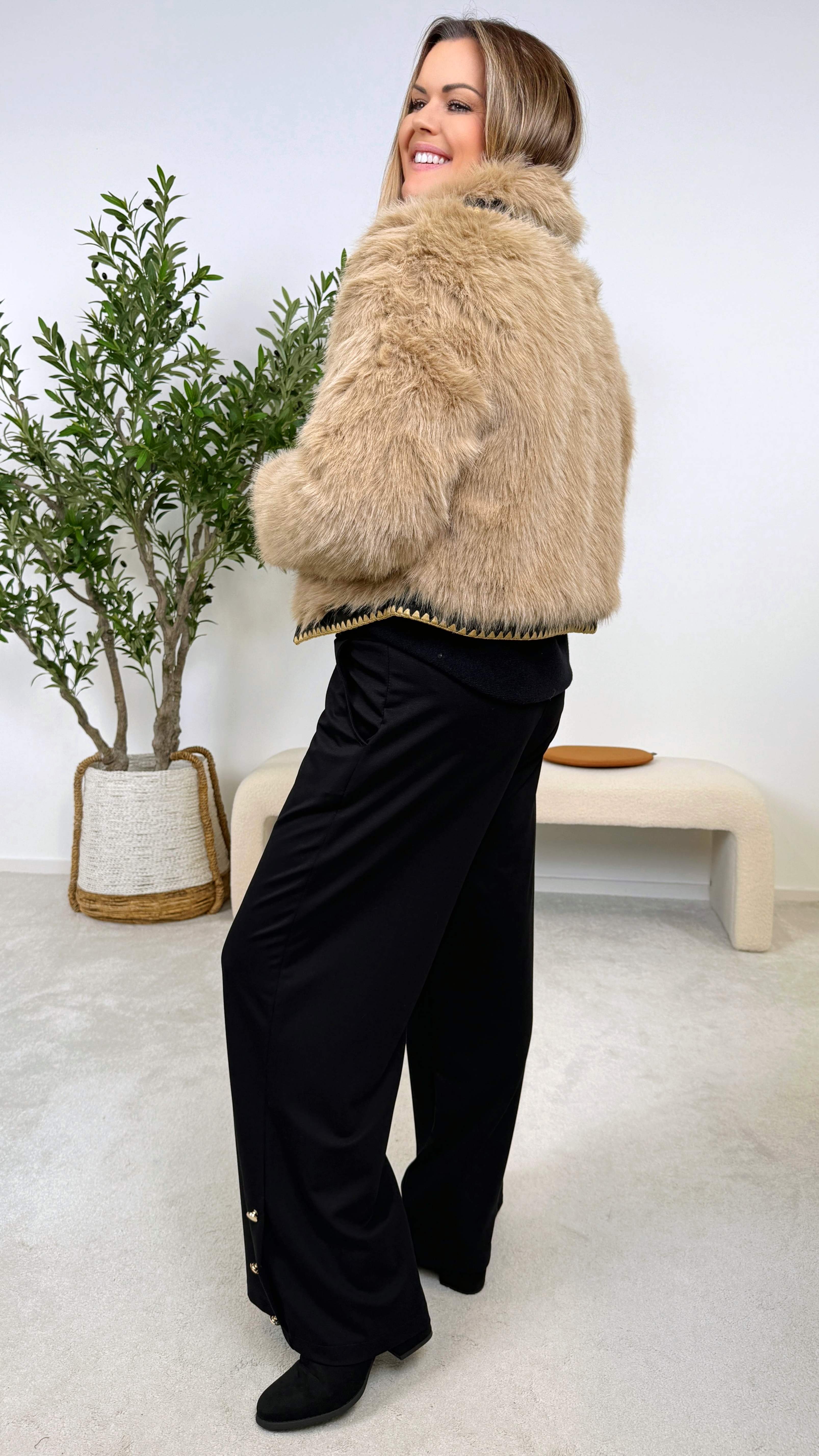 Kurze Jacke Nordic Chic *Camel* - Power of Princess