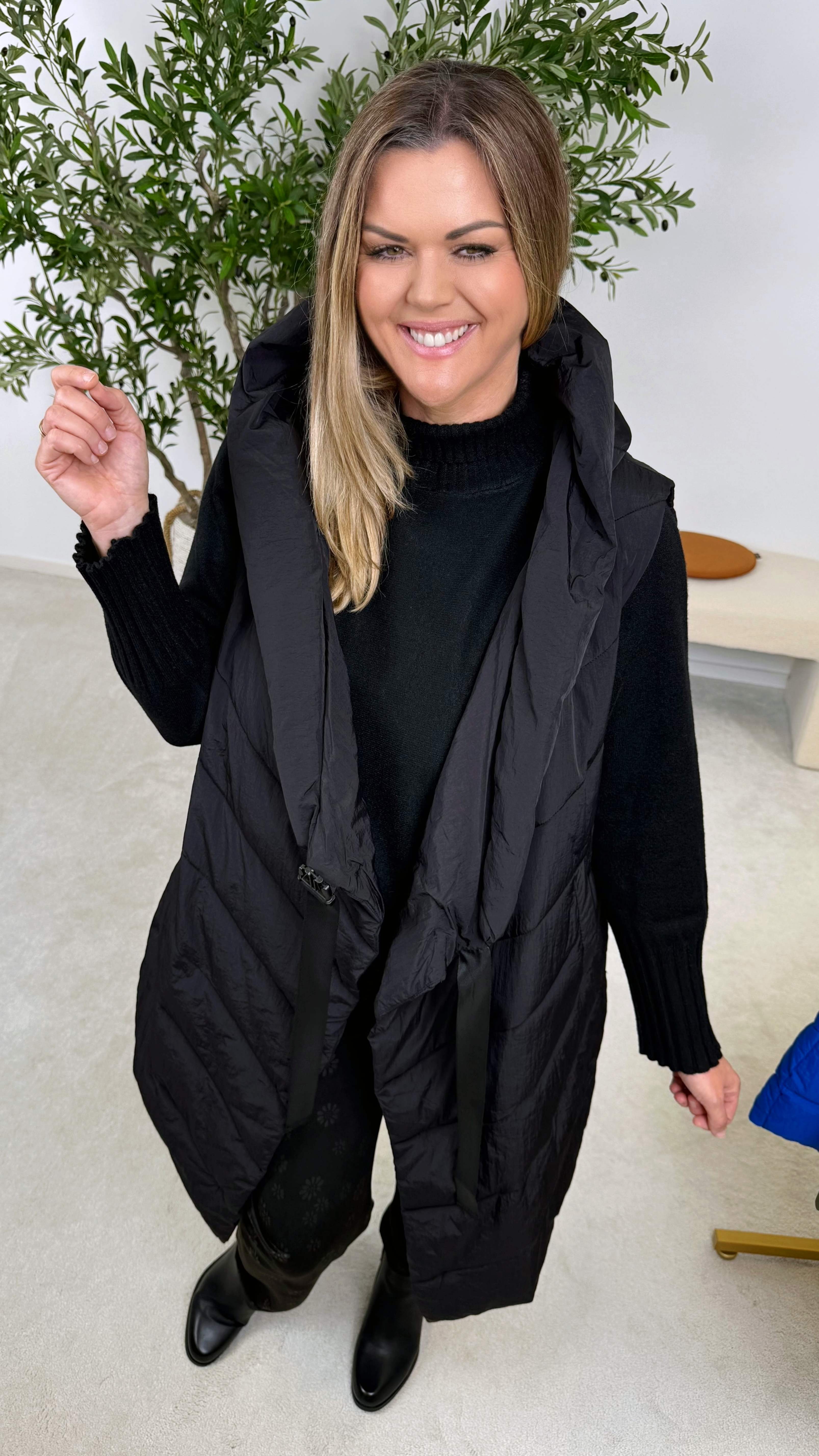 Steppweste Wrap & Warm *Schwarz*