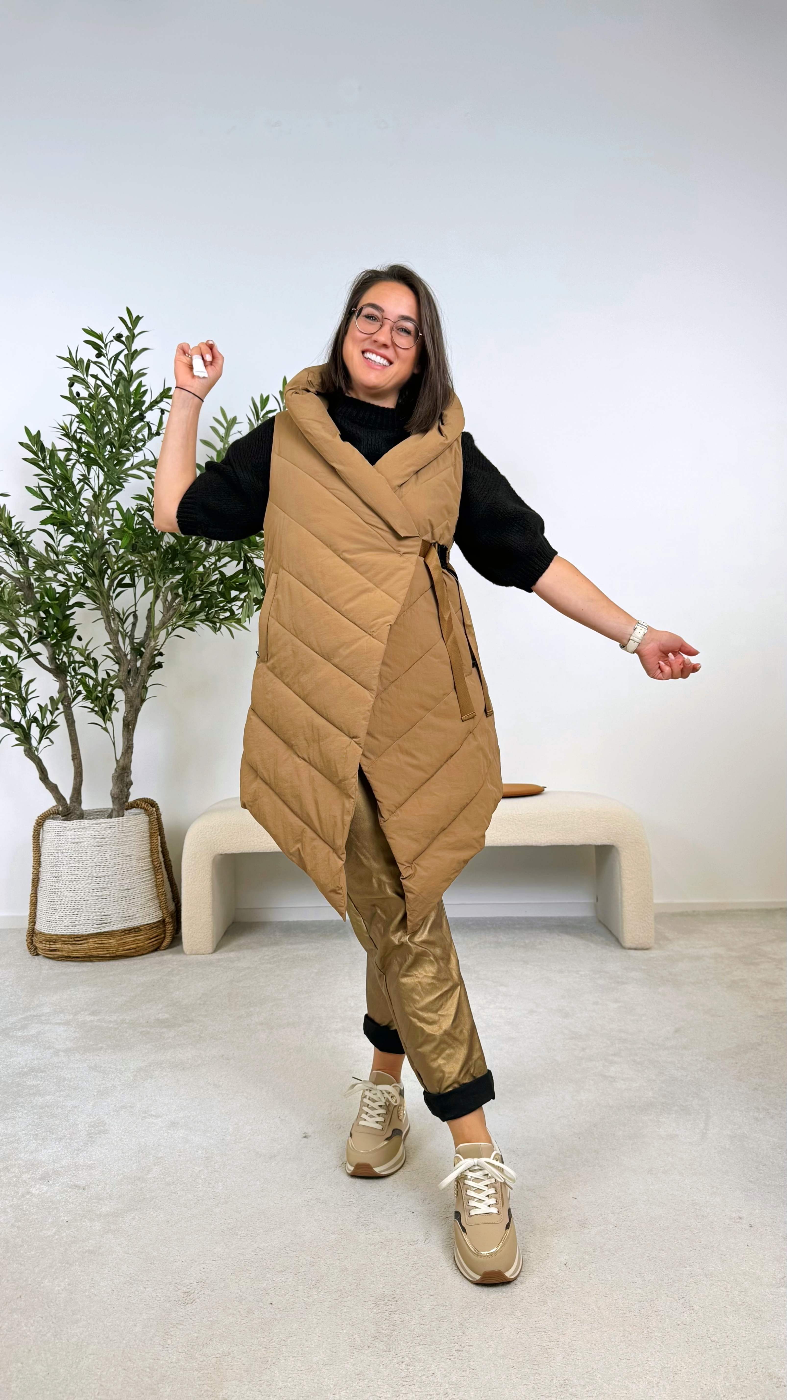 Steppweste Wrap & Warm *Camel* - Power of Princess