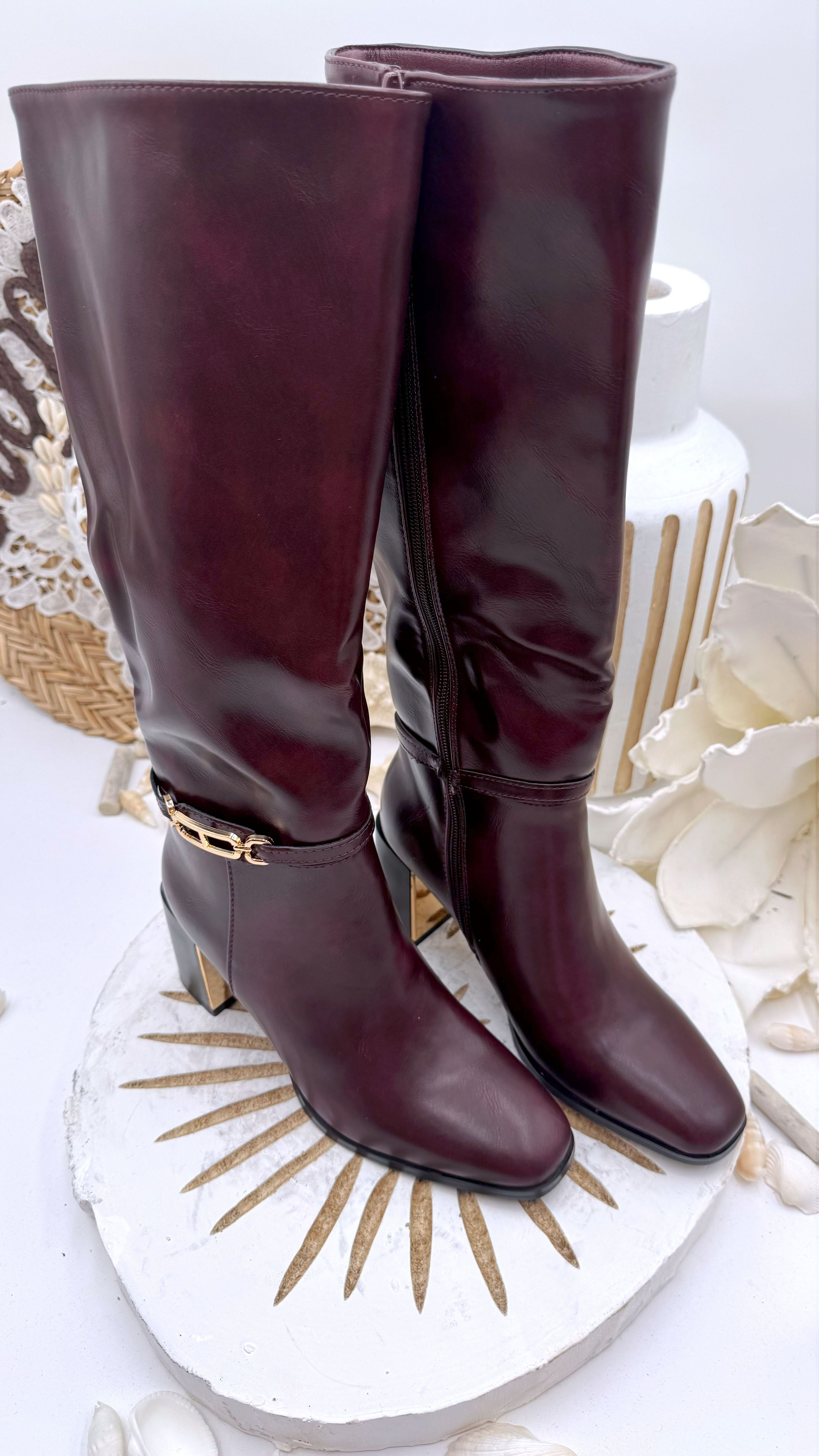 Stiefel Divine Steps *Bordeaux* - Power of Princess