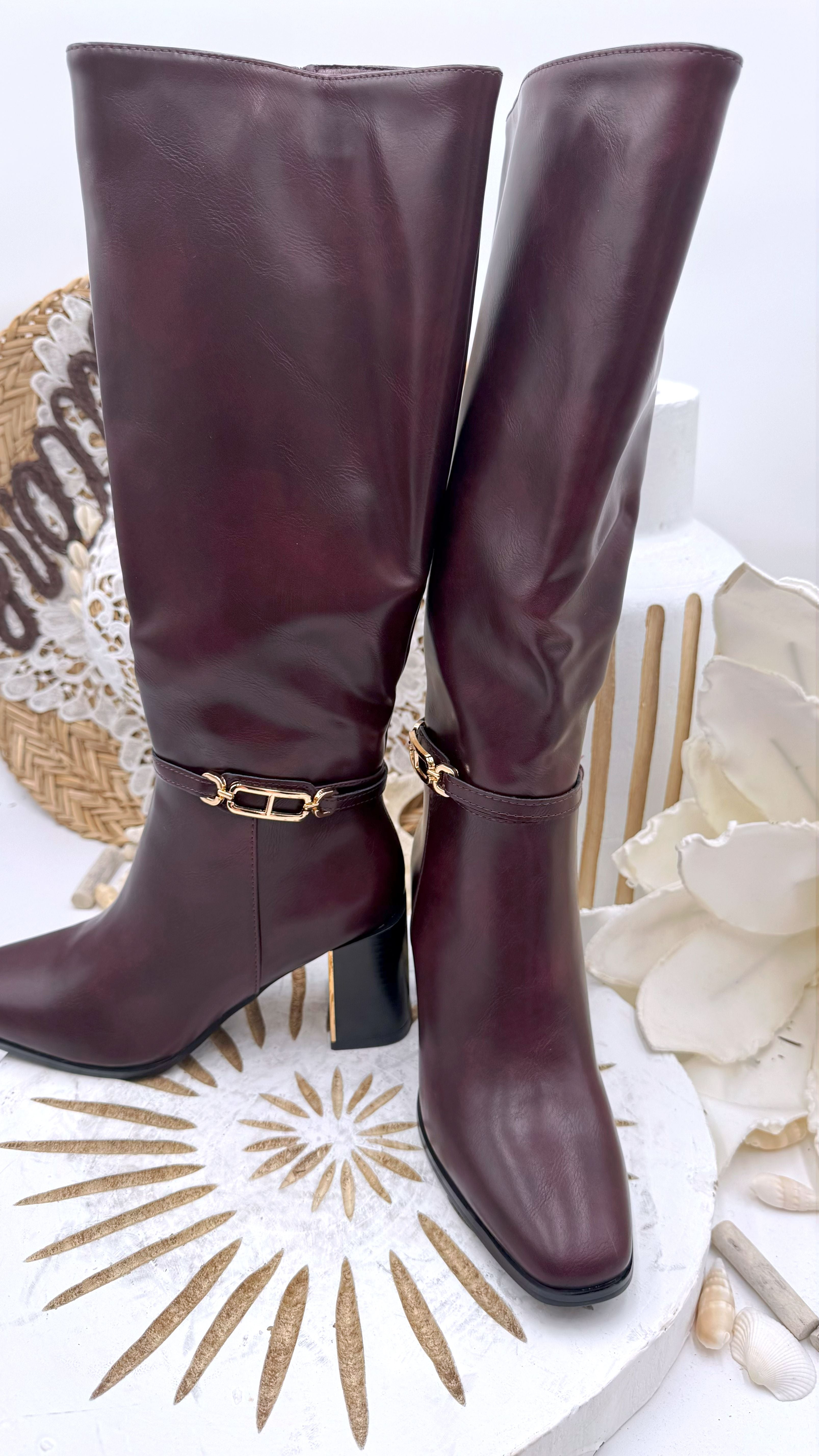 Stiefel Divine Steps *Bordeaux* - Power of Princess