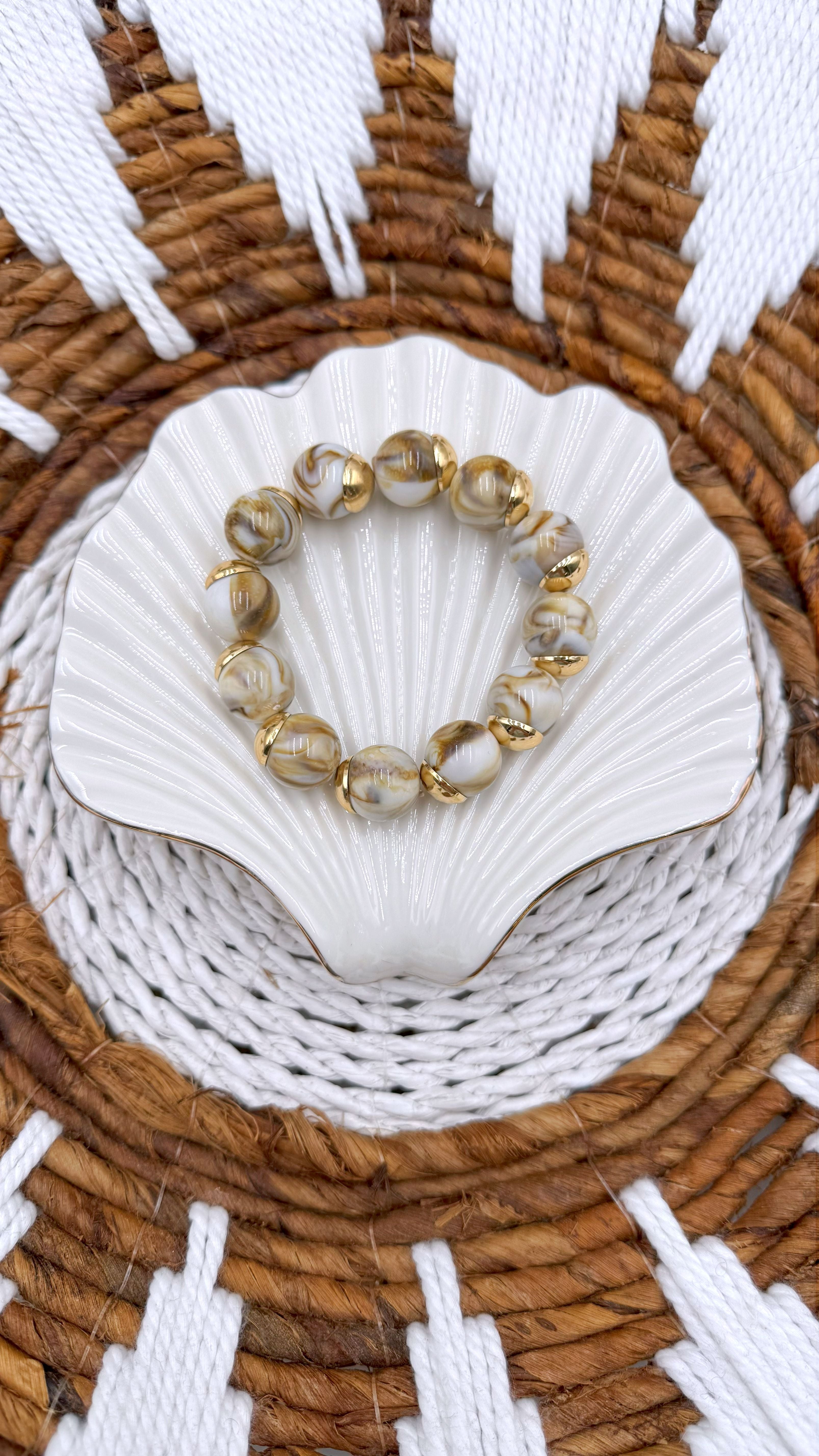 Perlenarmband Ivory Swirl - Power of Princess