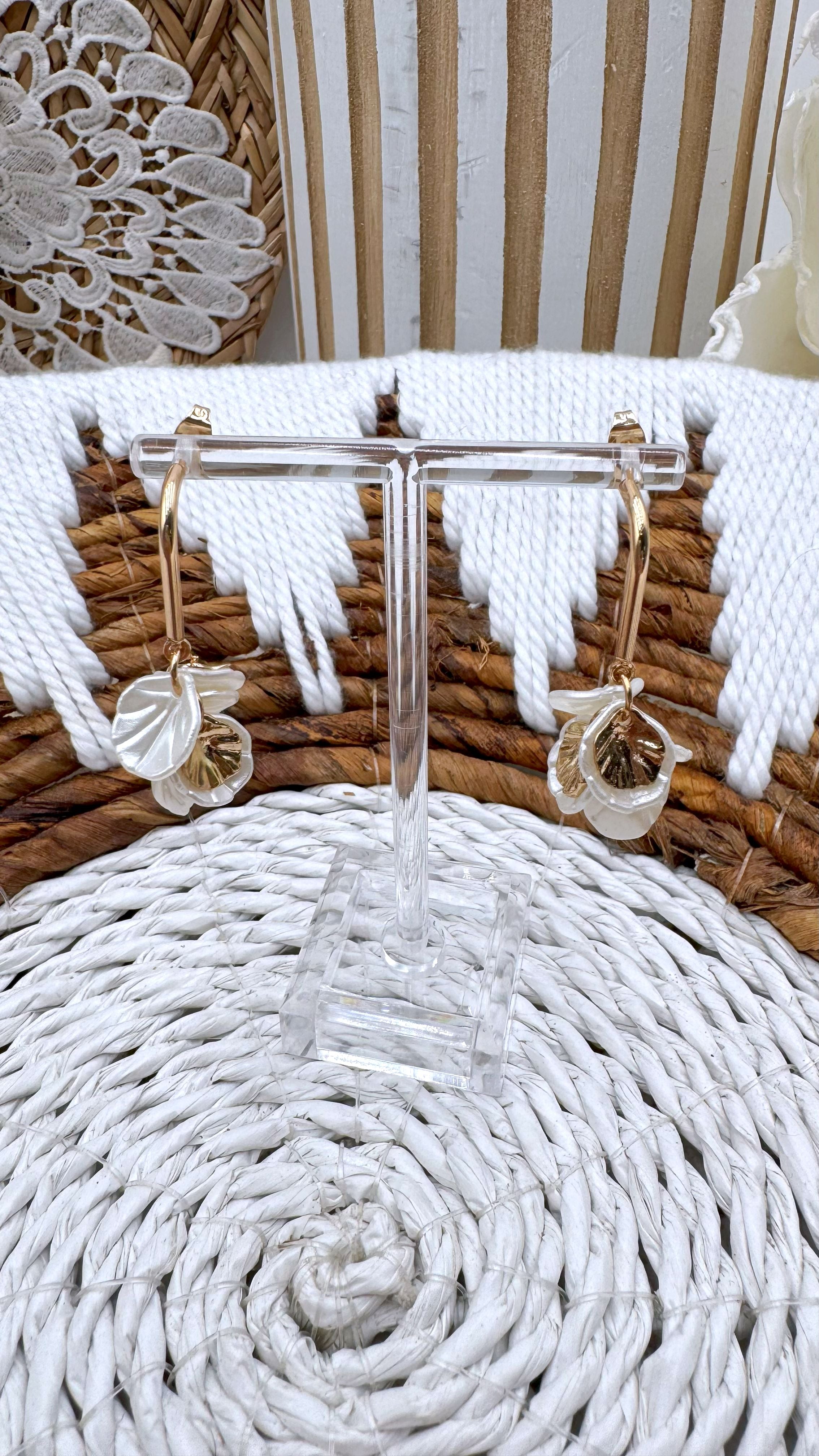 Ohrringe Orchidée Dorée - Power of Princess