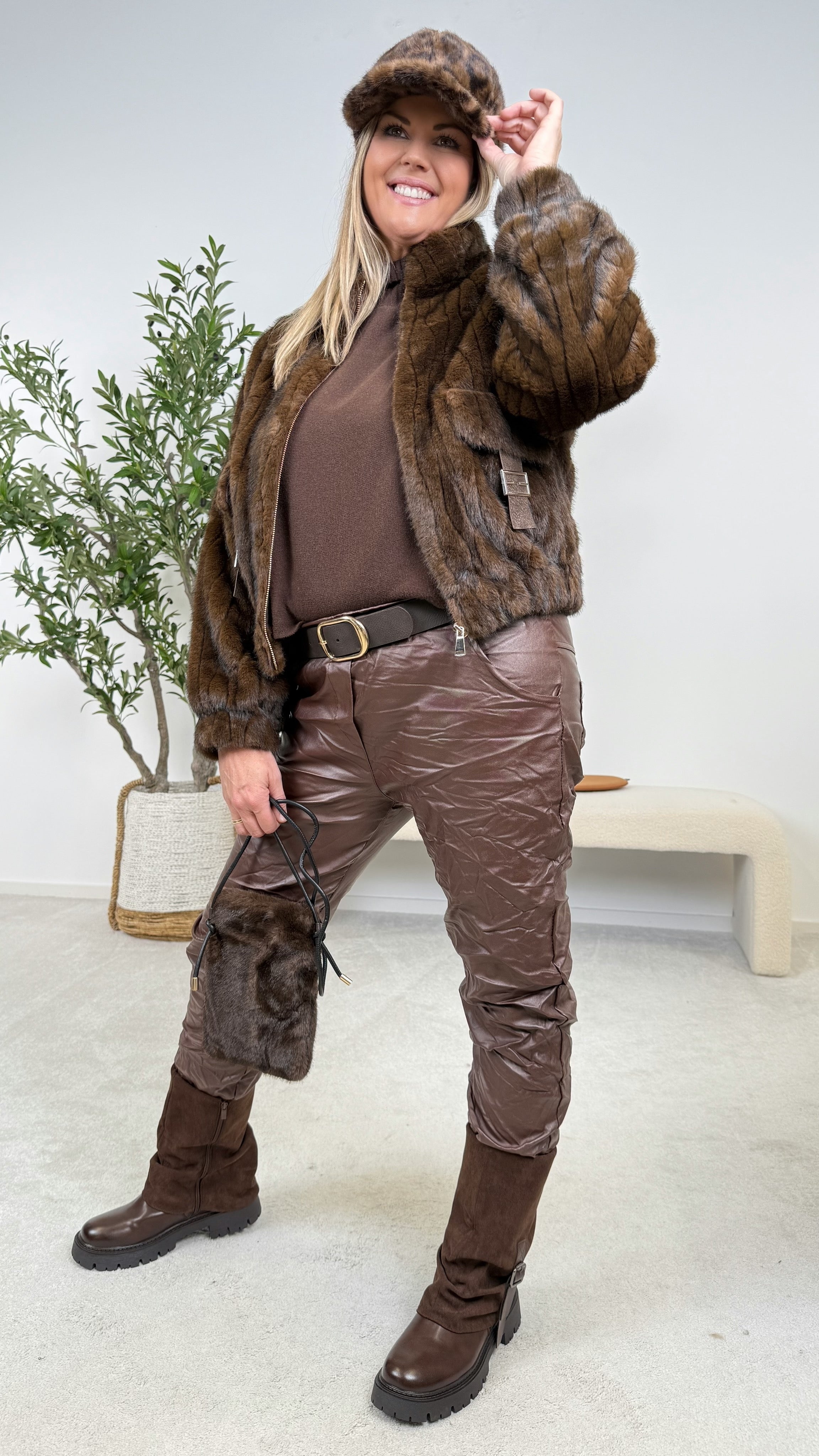 Kurze Jacke Auric Fur (3 Farben)