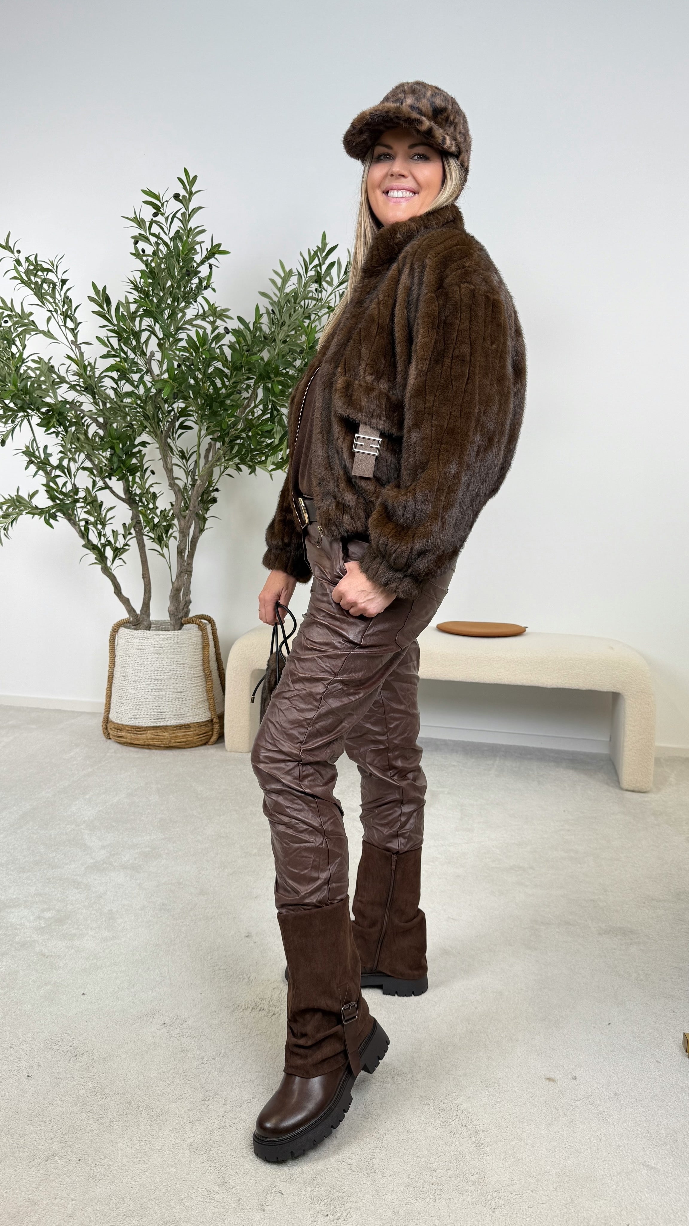 Kurze Jacke Auric Fur (3 Farben)