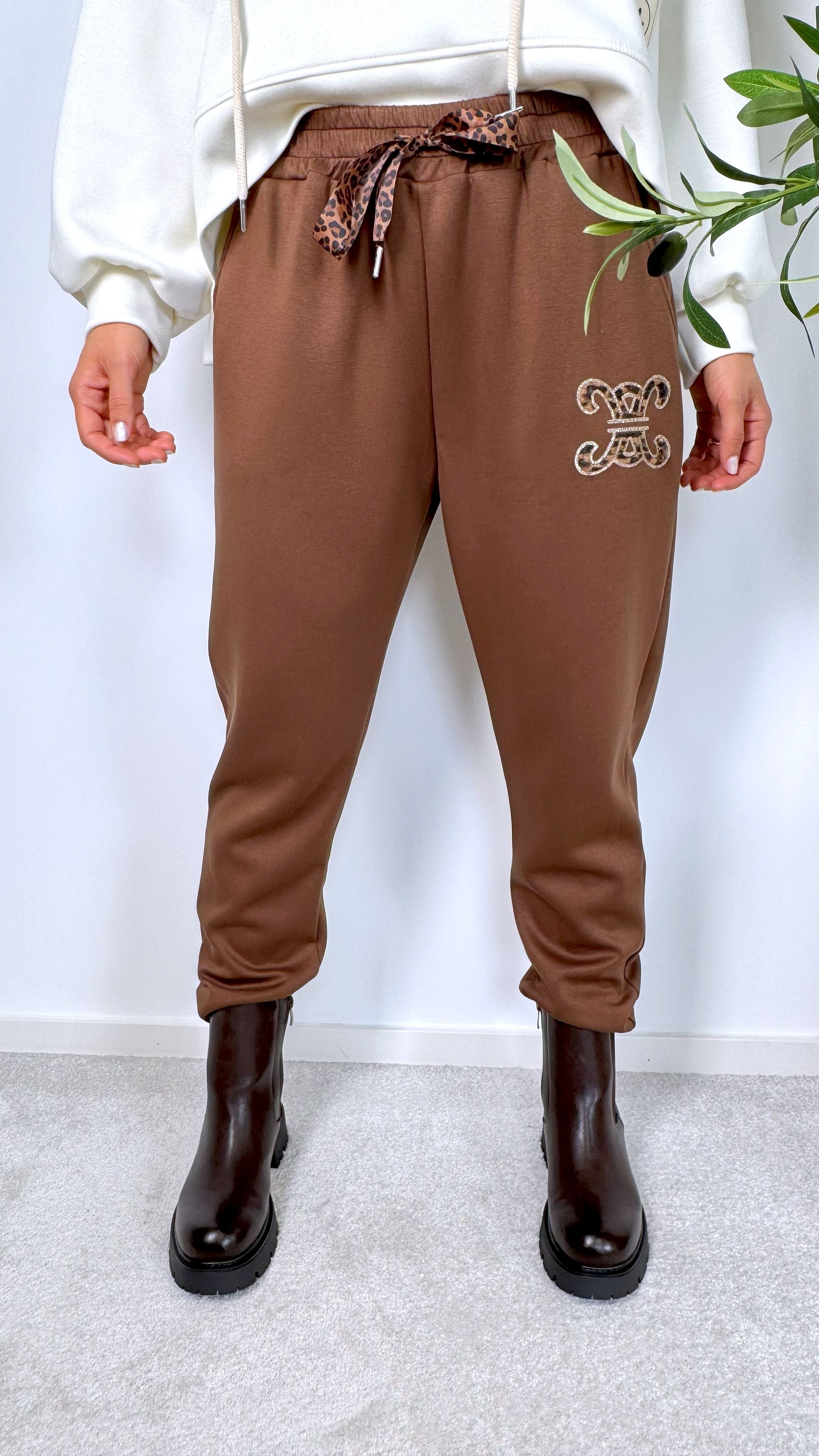 Sweathose Cleo Glam *Schoko*