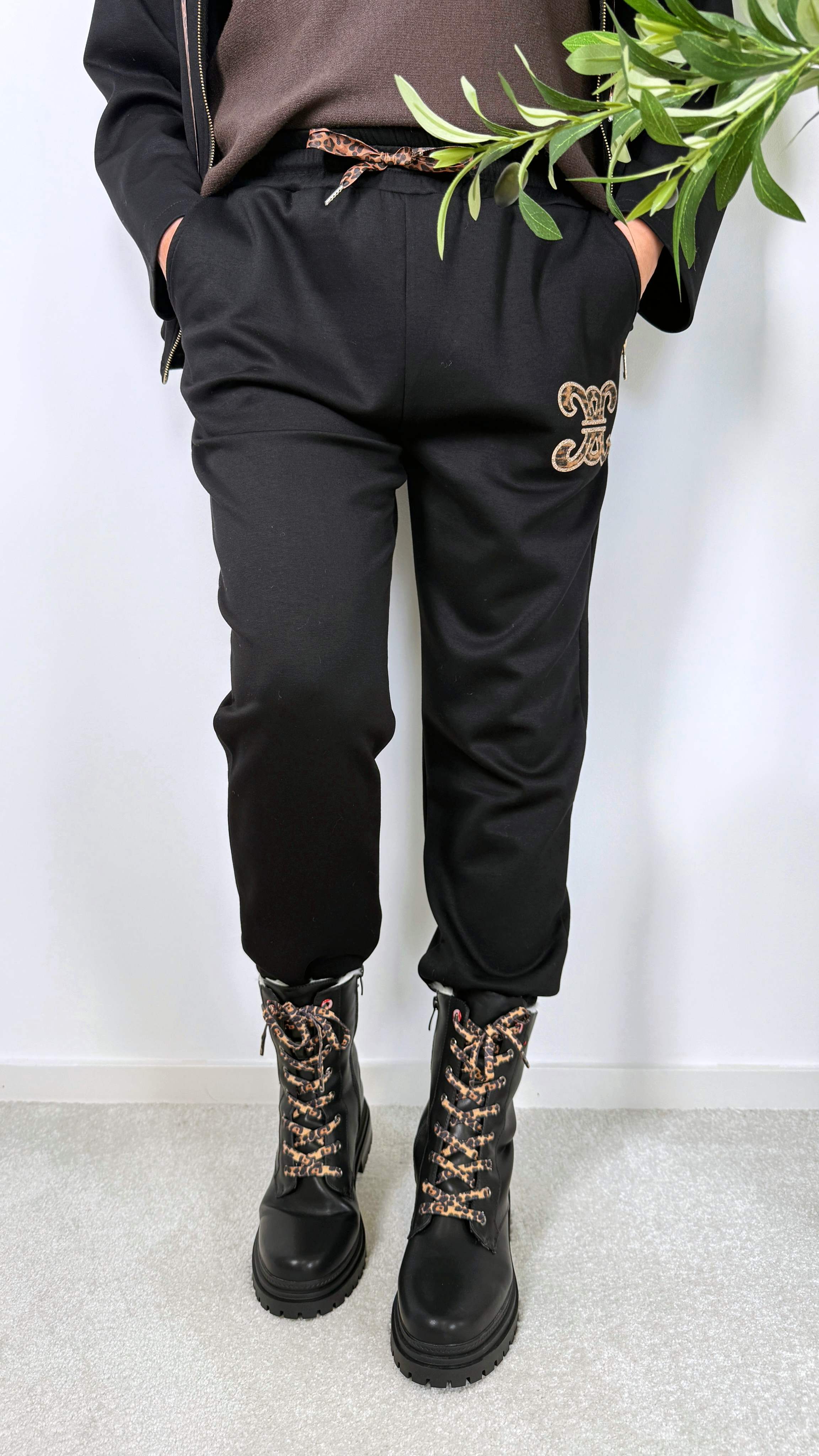 Sweathose Cleo Glam *Schwarz*