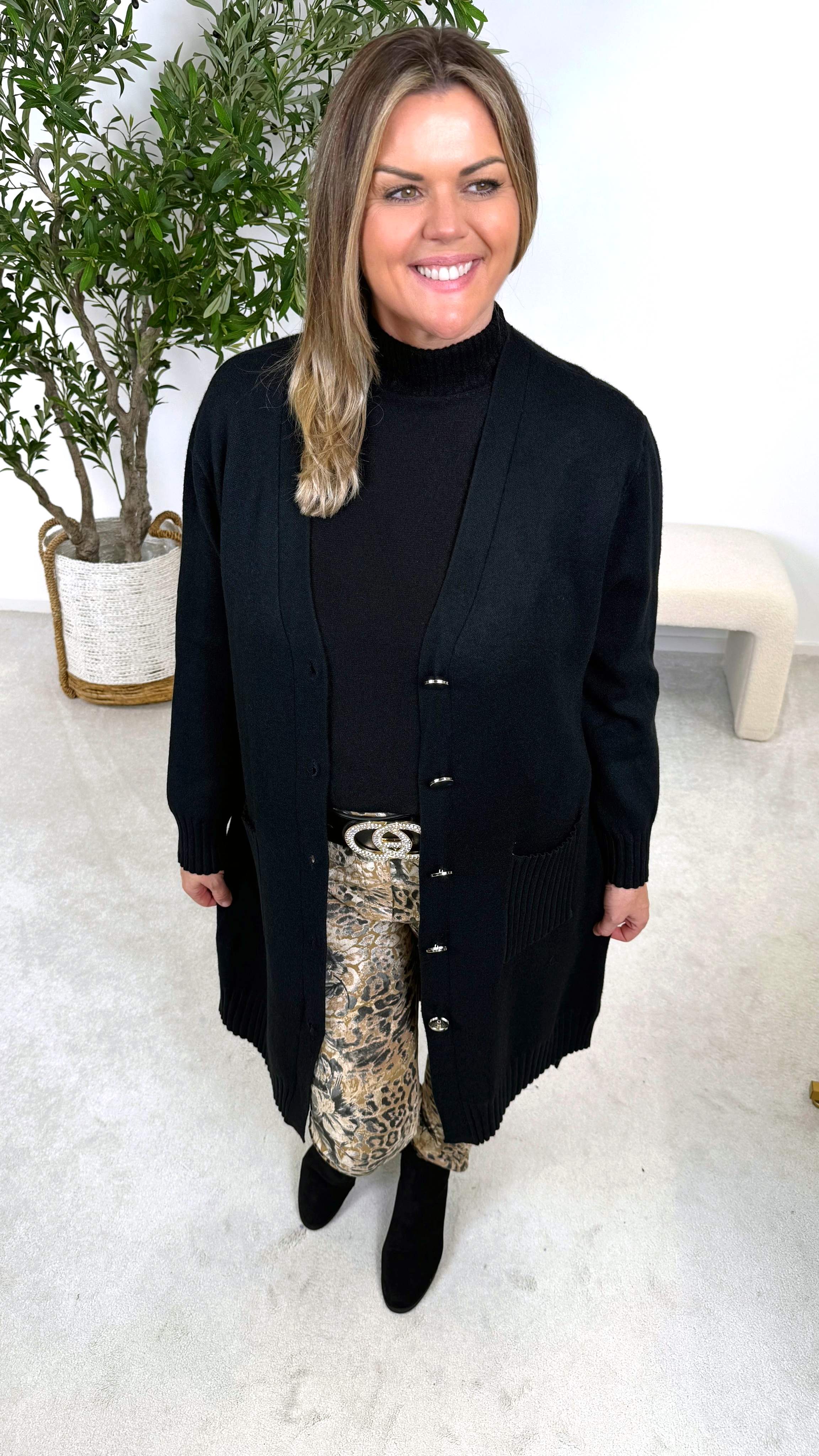 Strickjacke Calm & Cozy *Schwarz* - Power of Princess