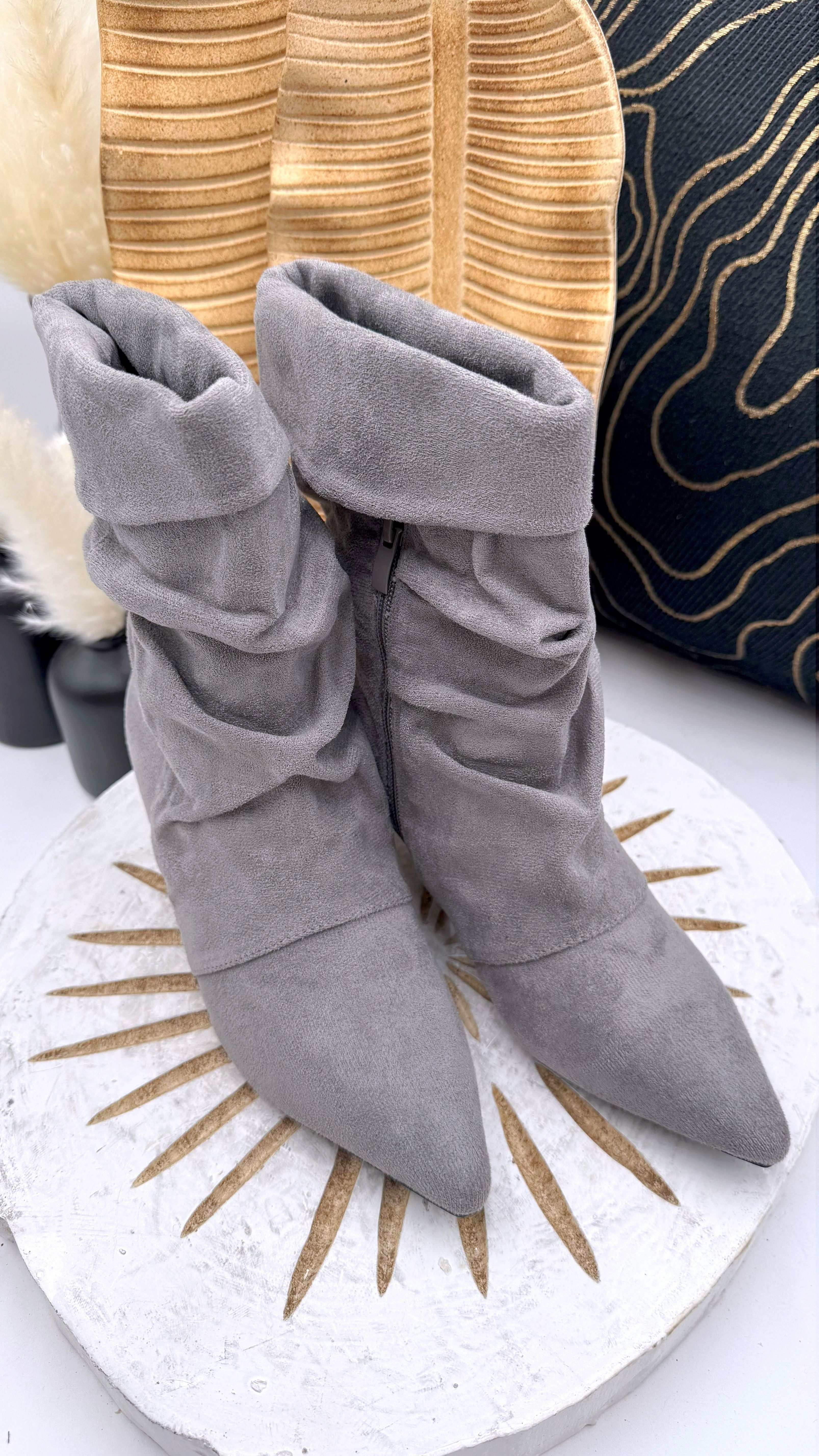 Stiefellette Velouria *Grau*