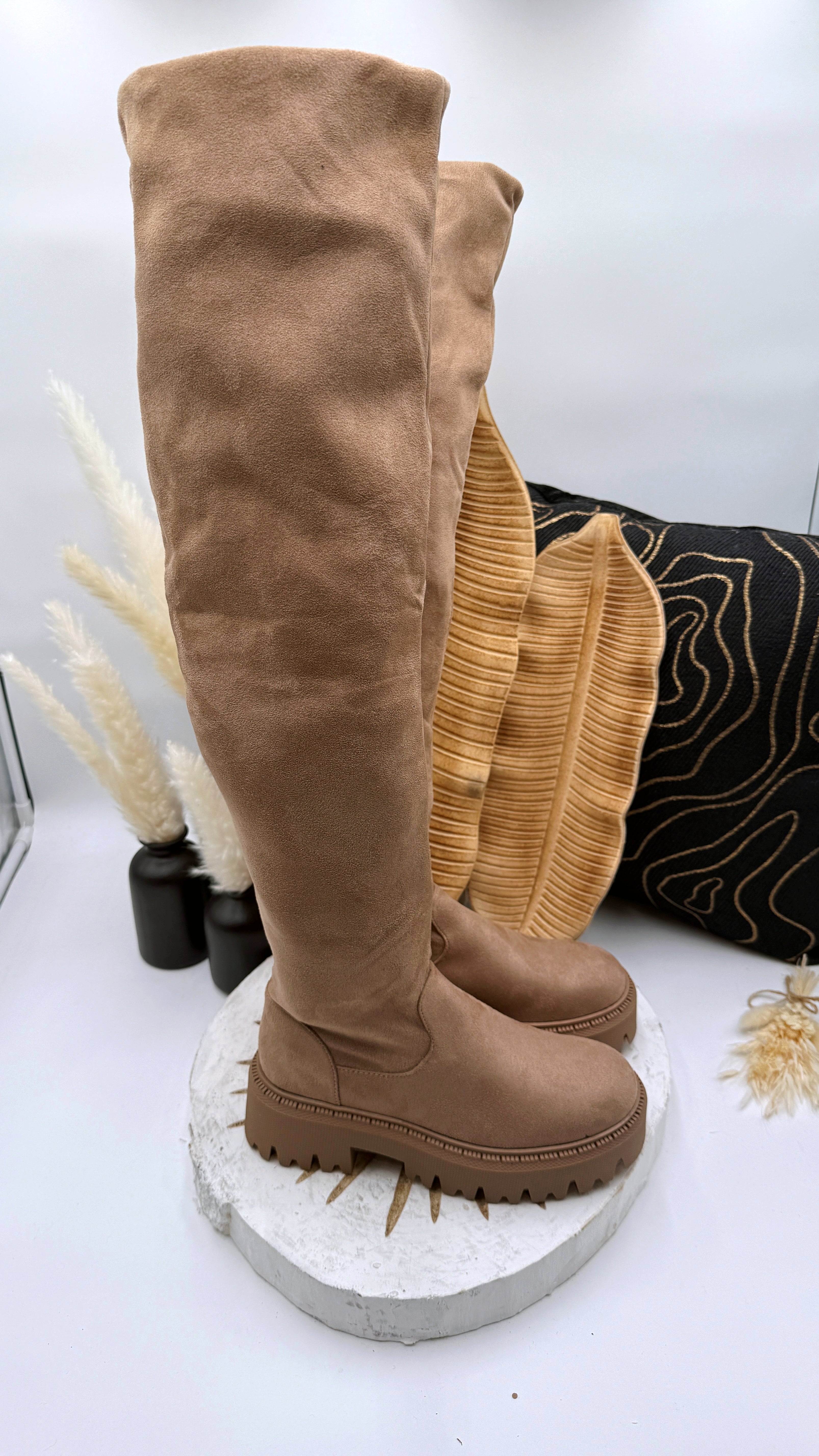 Stiefel High Queen *Beige*