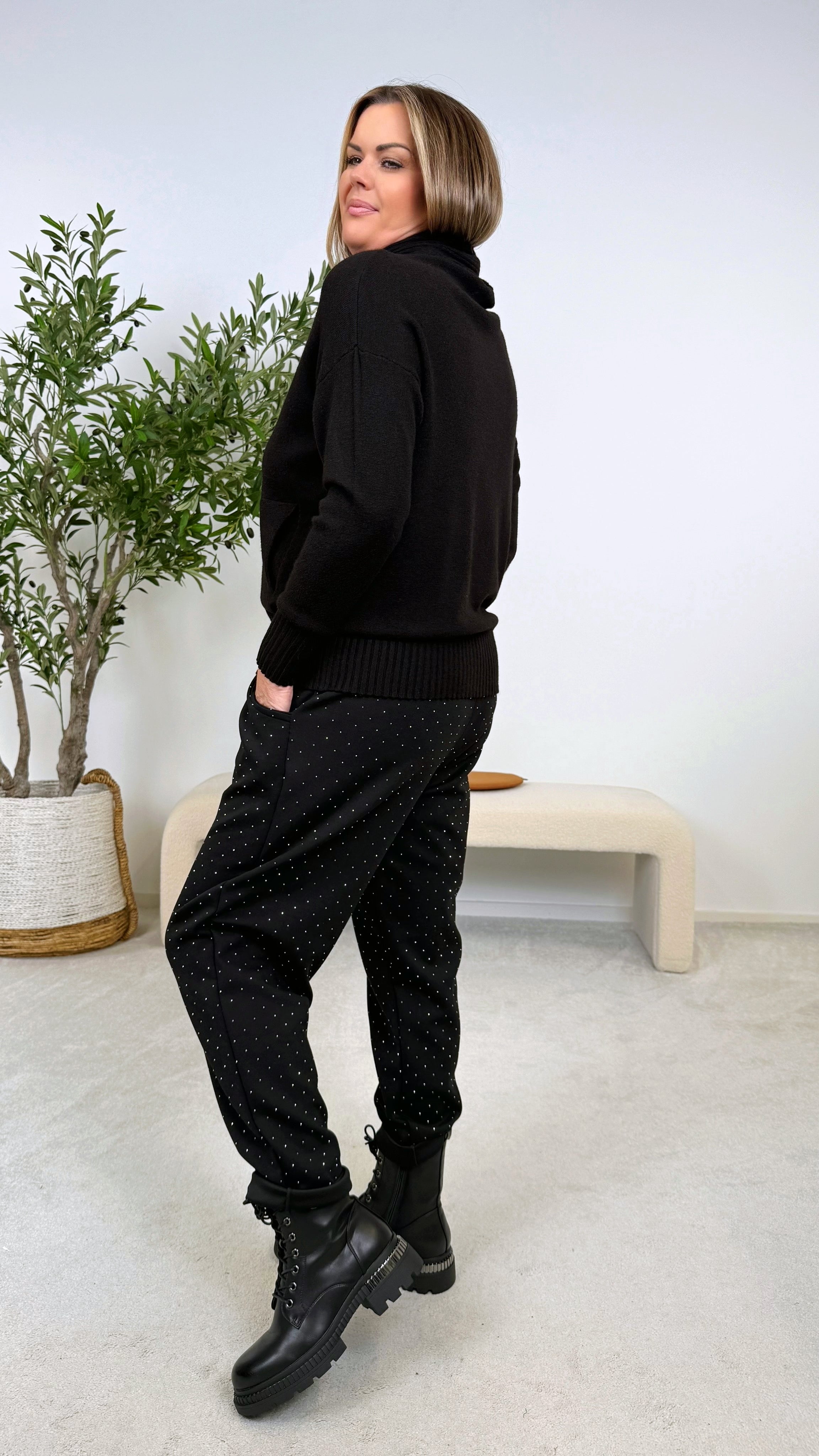 Rollkragenpullover Tabarca *Schwarz*