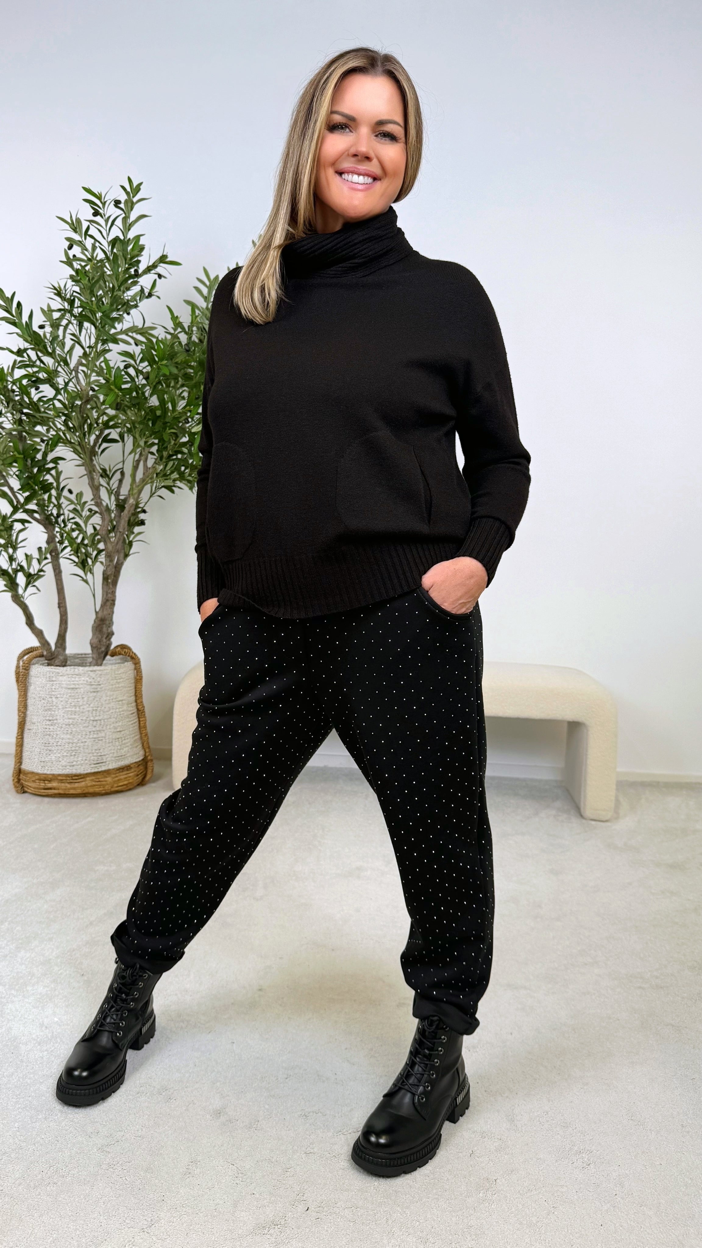 Rollkragenpullover Tabarca *Schwarz*