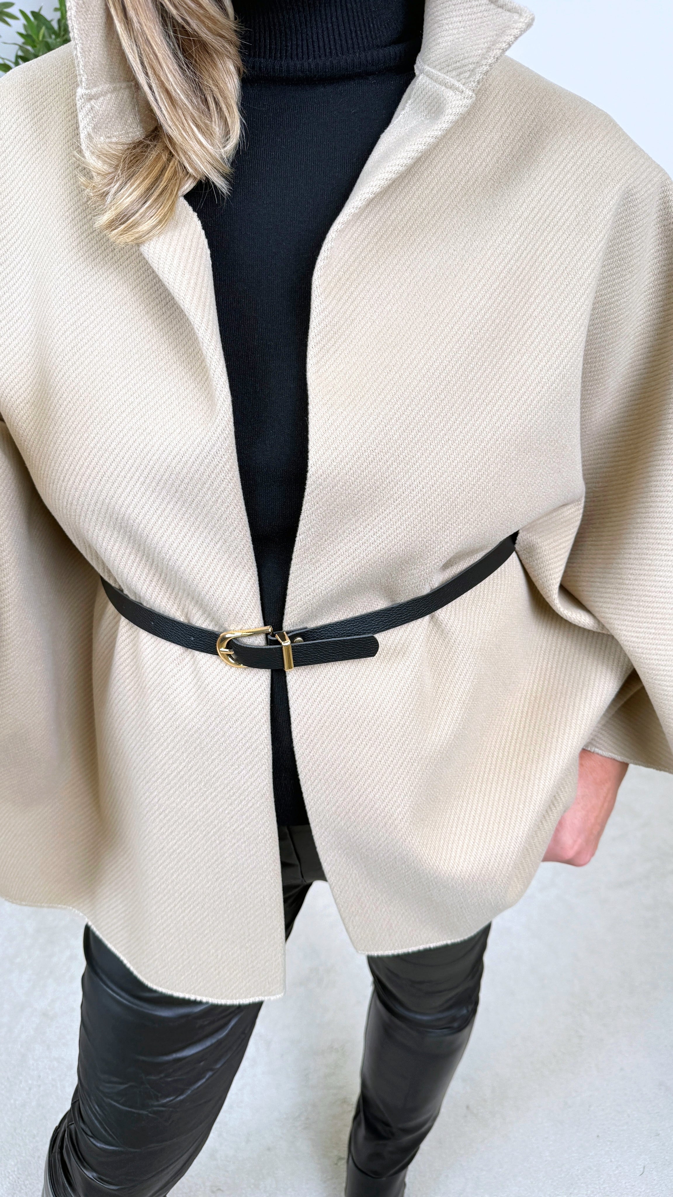 Poncho Autumn Hour *Camel-Hell*