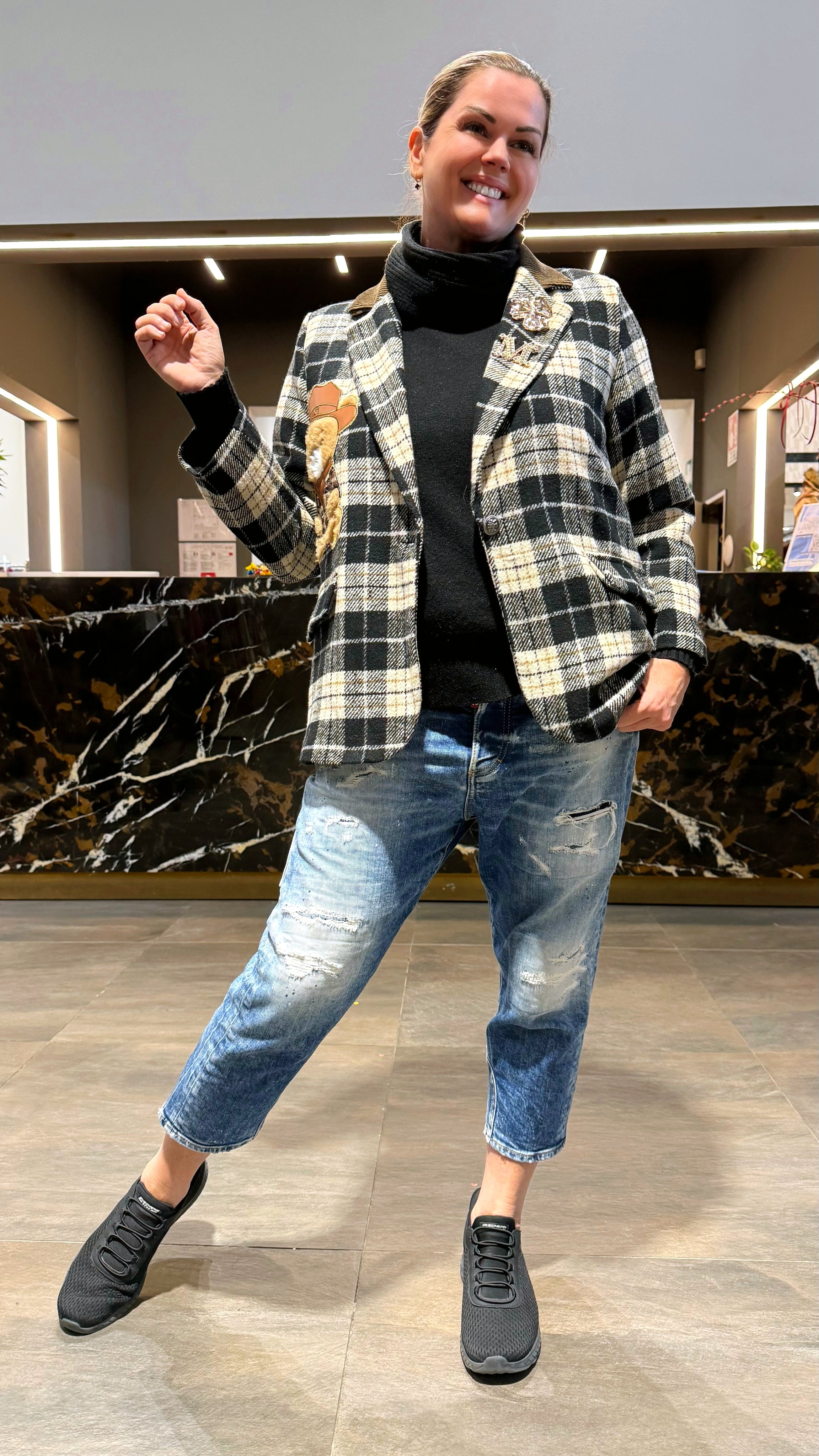 Blazer Square Teddy Diamond