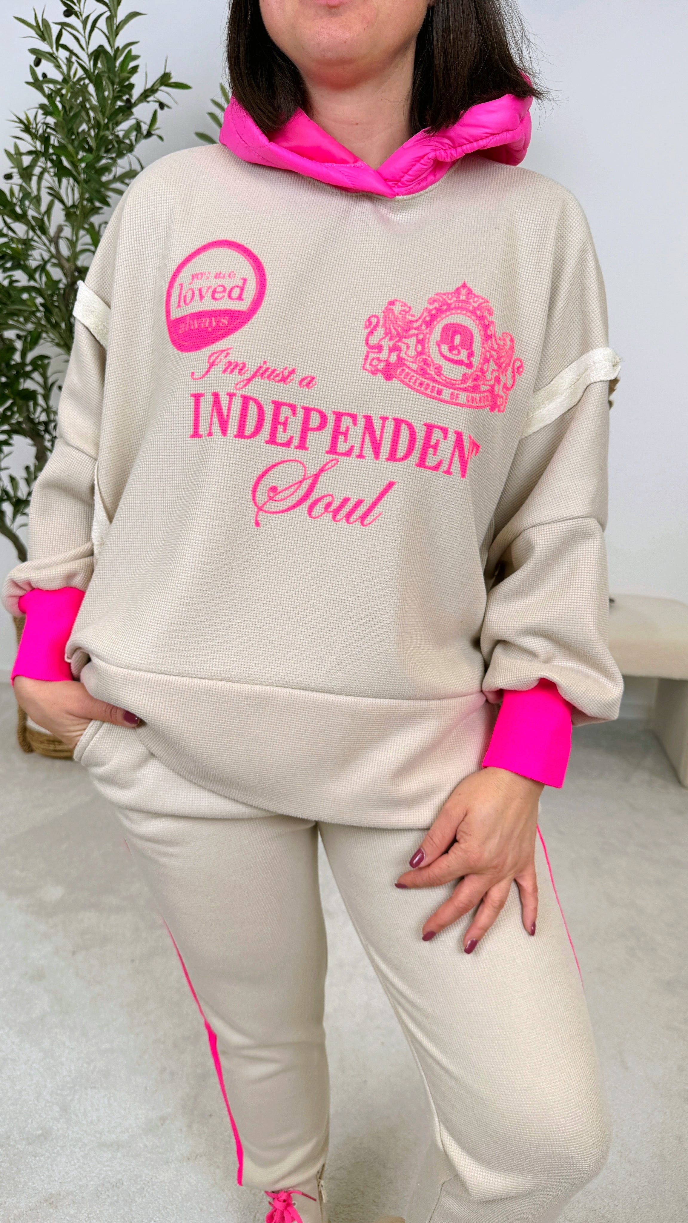 Hoodie Independent Soul *Beige*