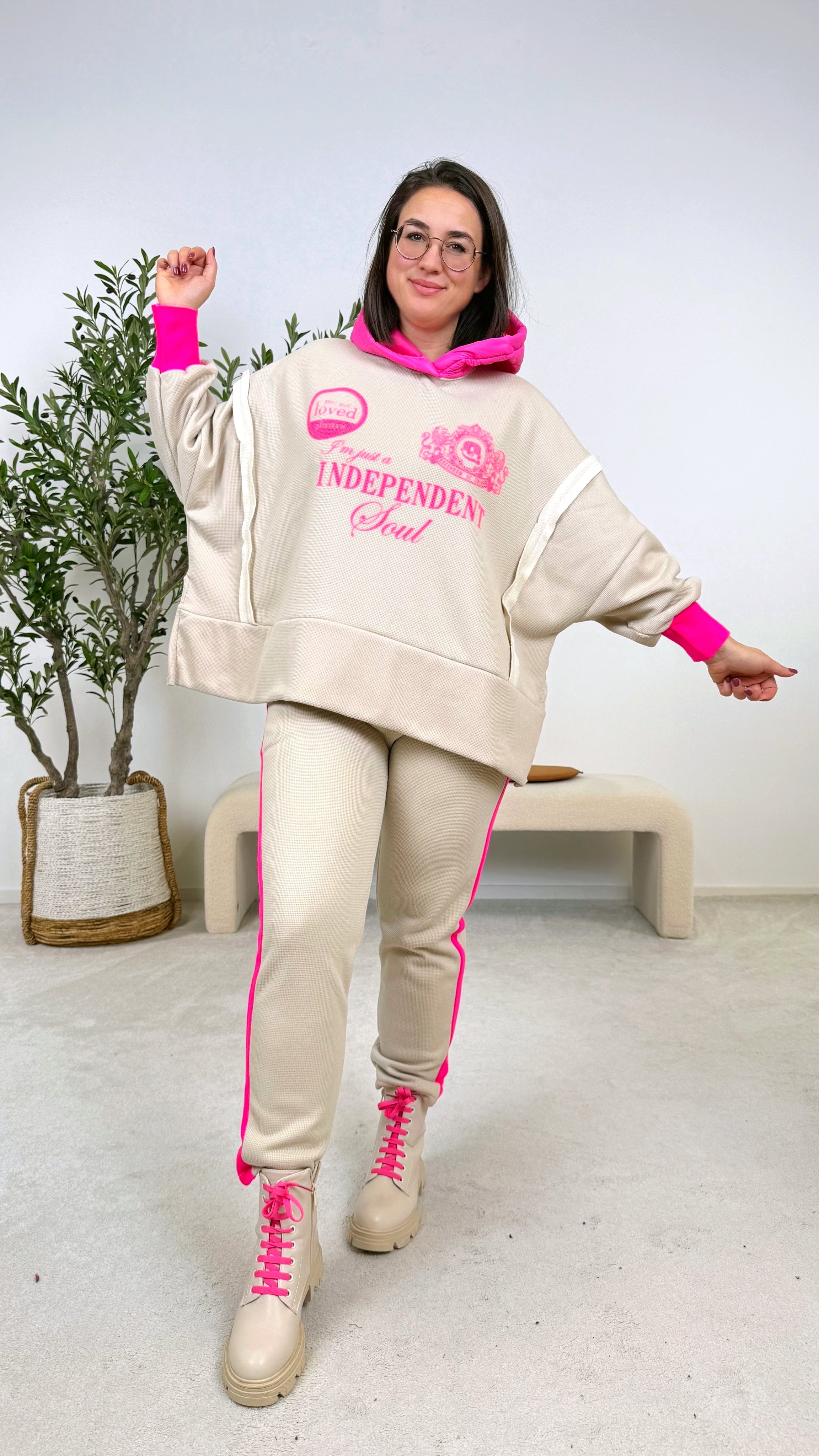 Hoodie Independent Soul *Beige*