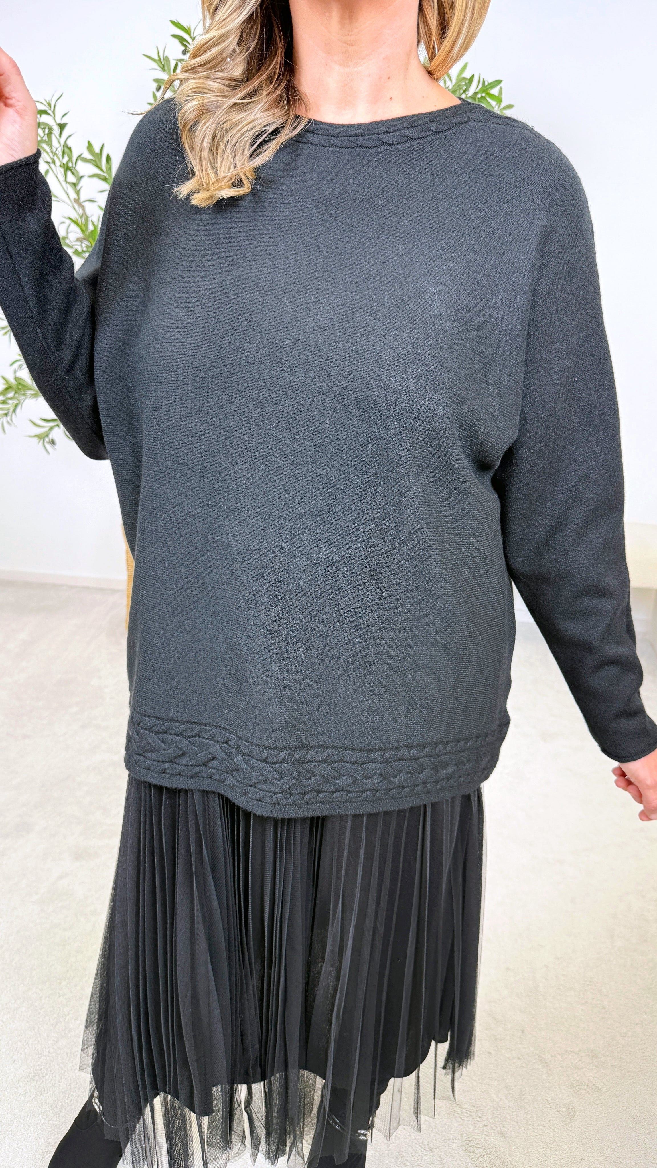 Strickpullover Soft Balance *Schwarz* Z088