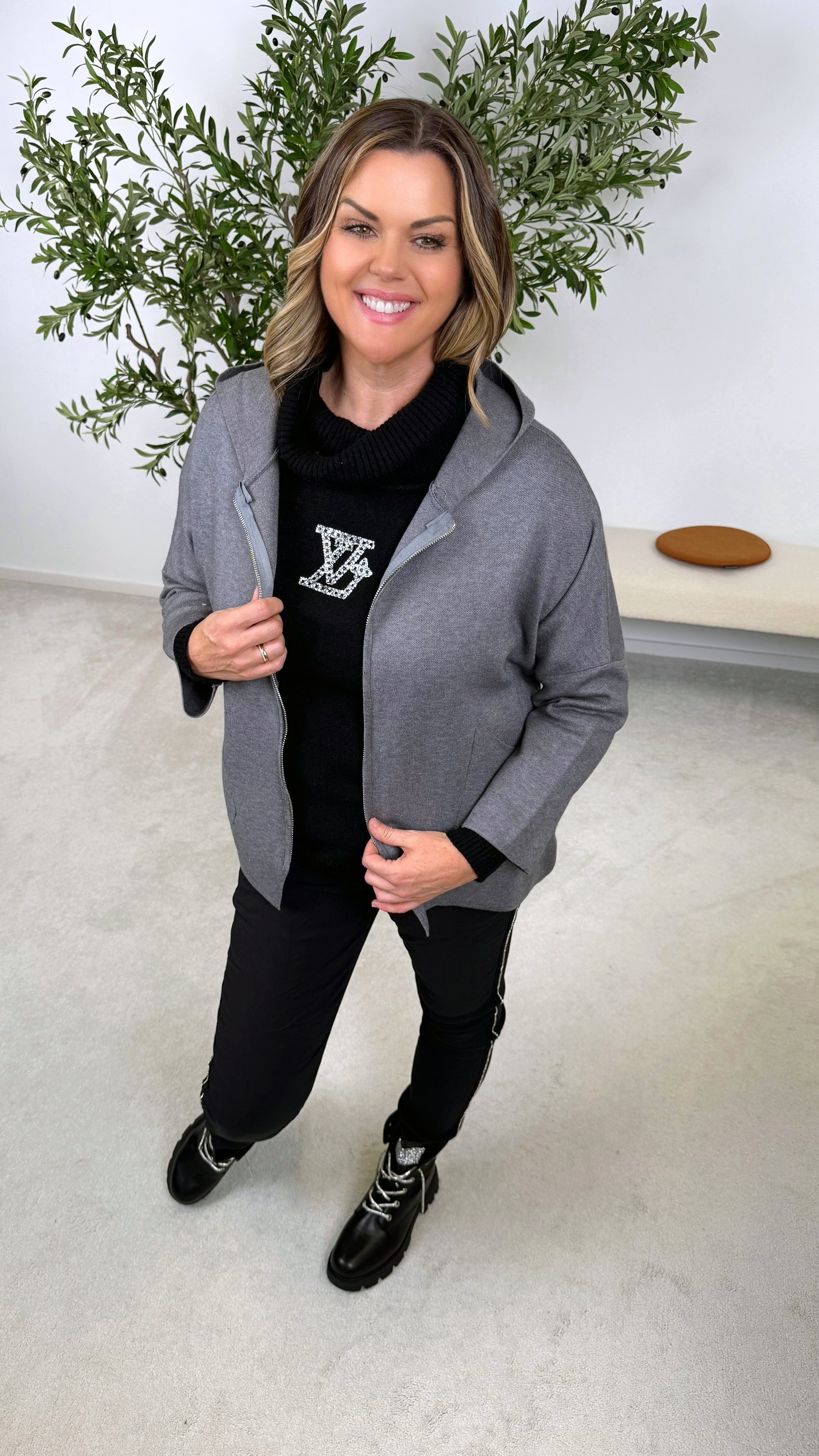 Strickjacke Chill Princess *Grau*