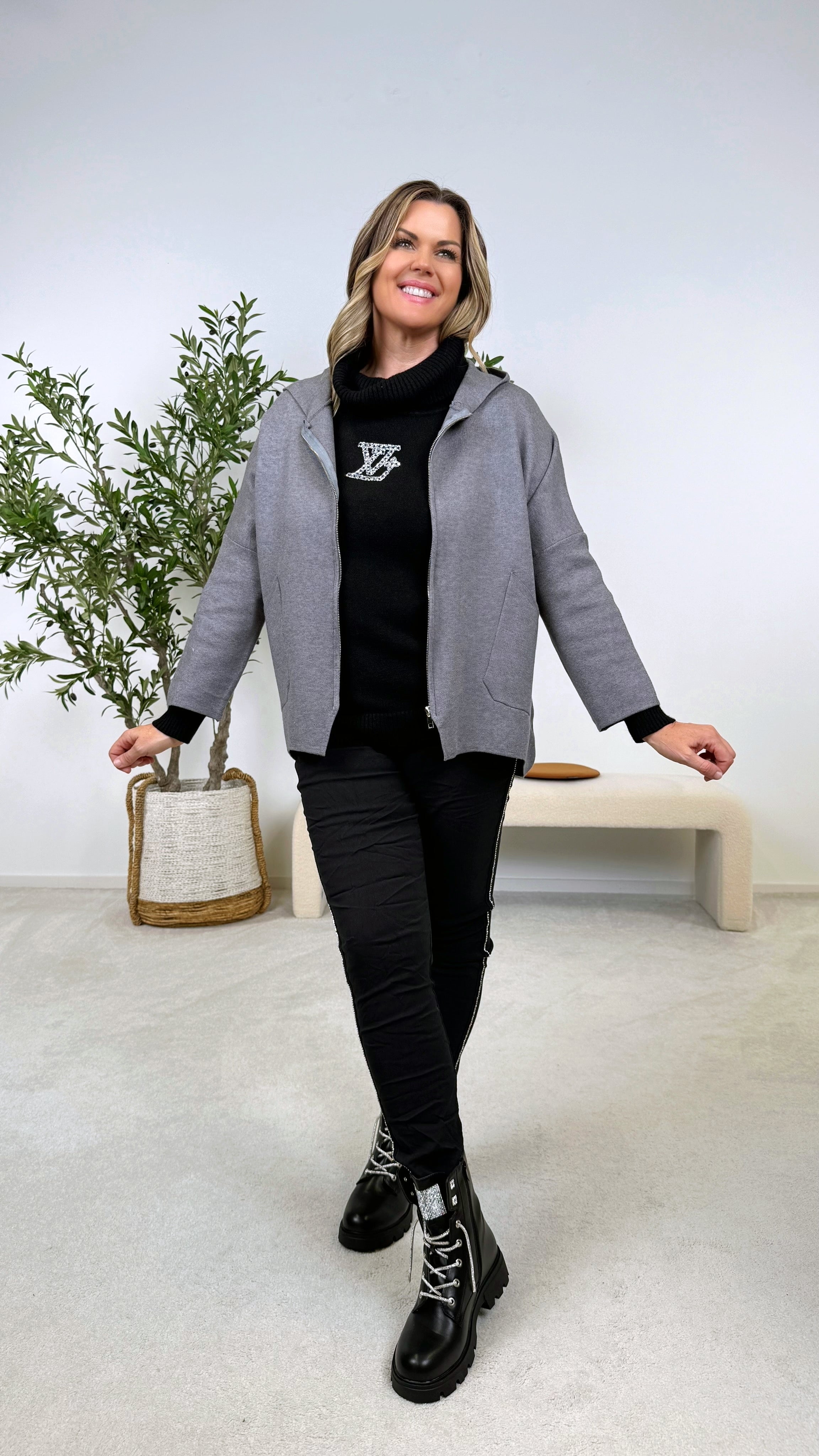 Strickjacke Chill Princess *Grau*