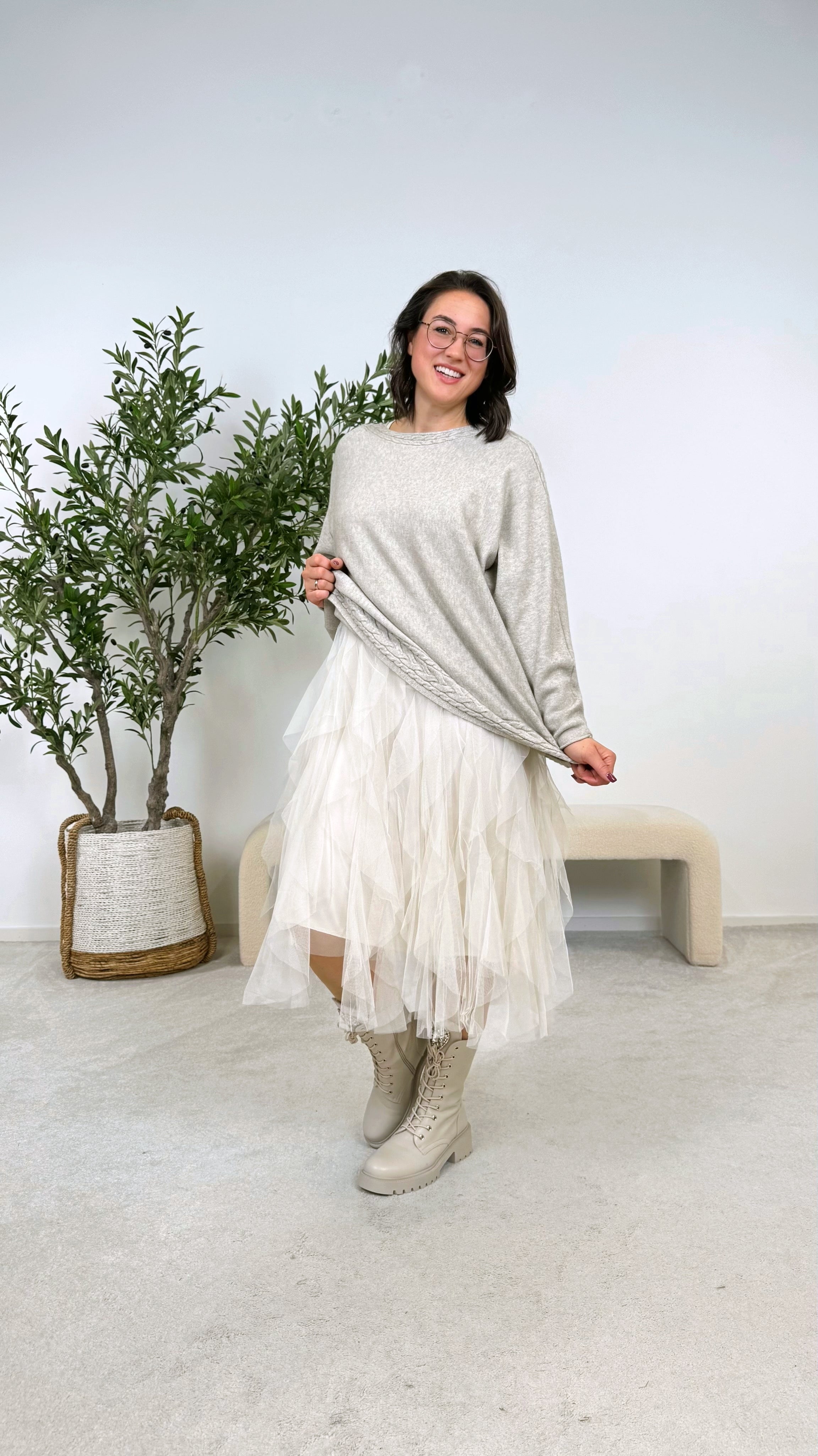 Strickpullover Soft Balance *Beige* Z088